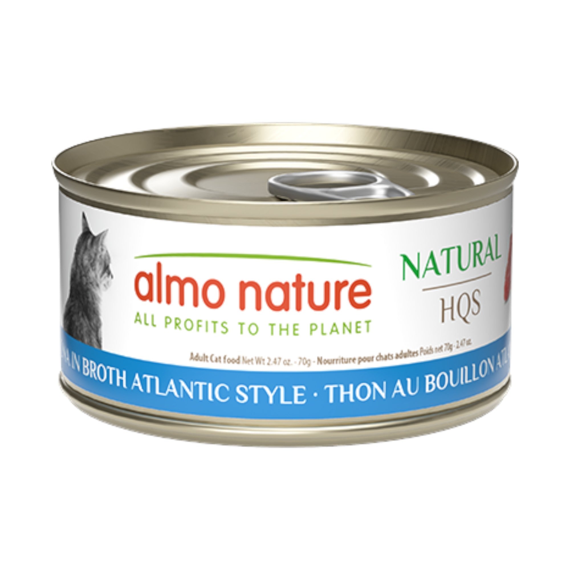 Almo Nature Natural Atlantic Style Tuna In Broth Cat Can (70g)