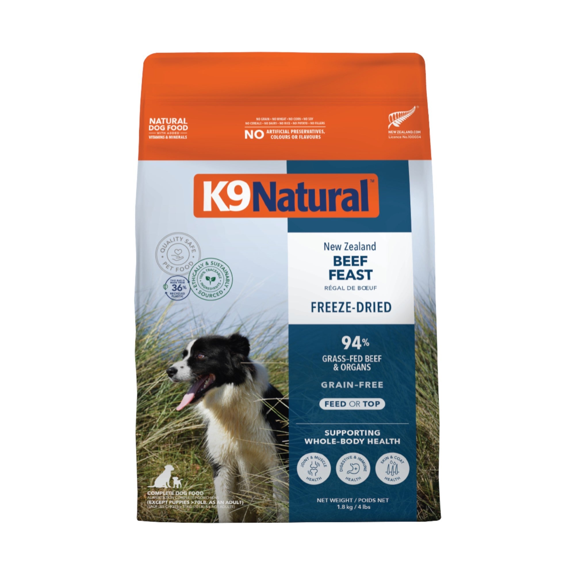 K9 Natural Freeze-Dried Beef (1.8kg)