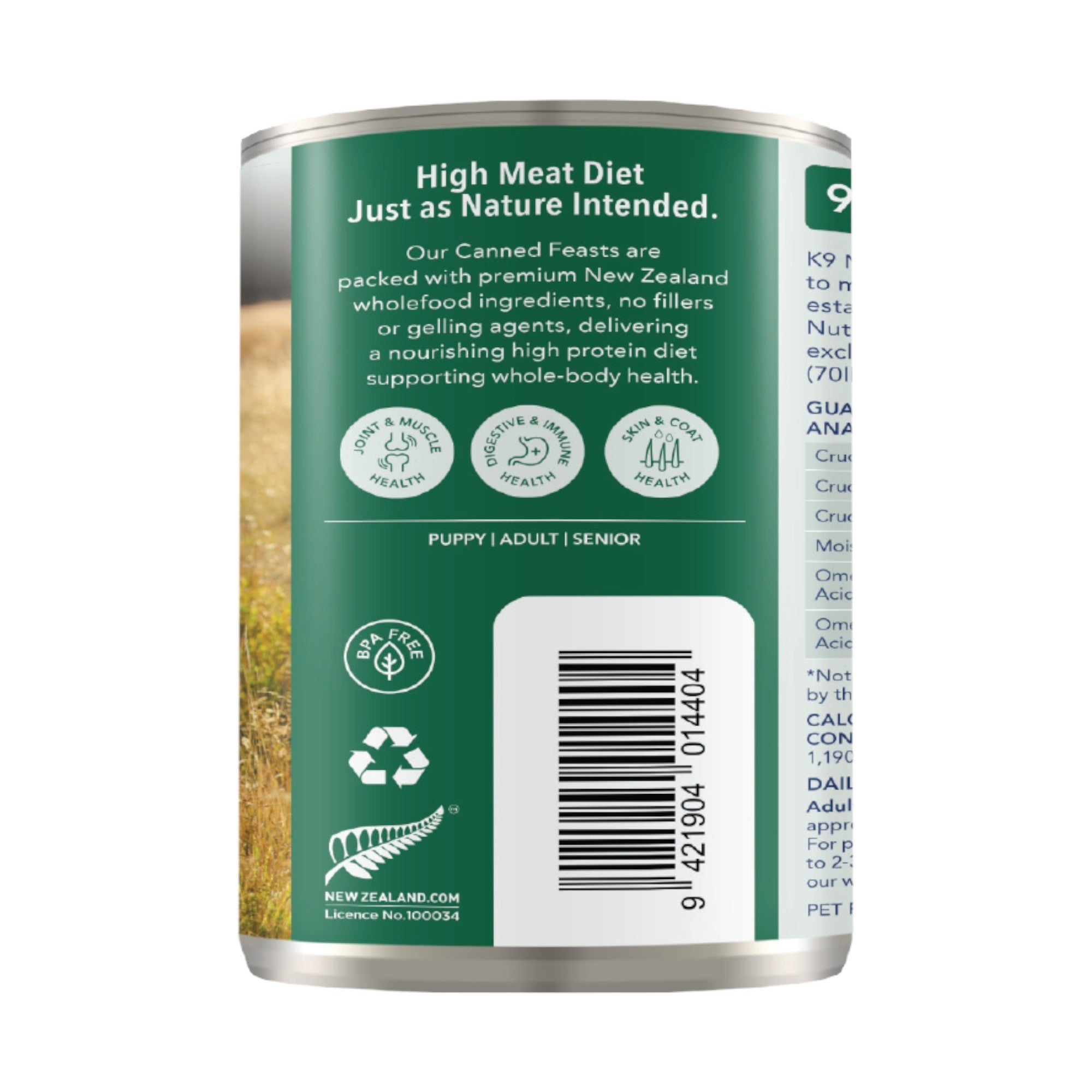 K9 Natural Lamb Dog Can (13oz)