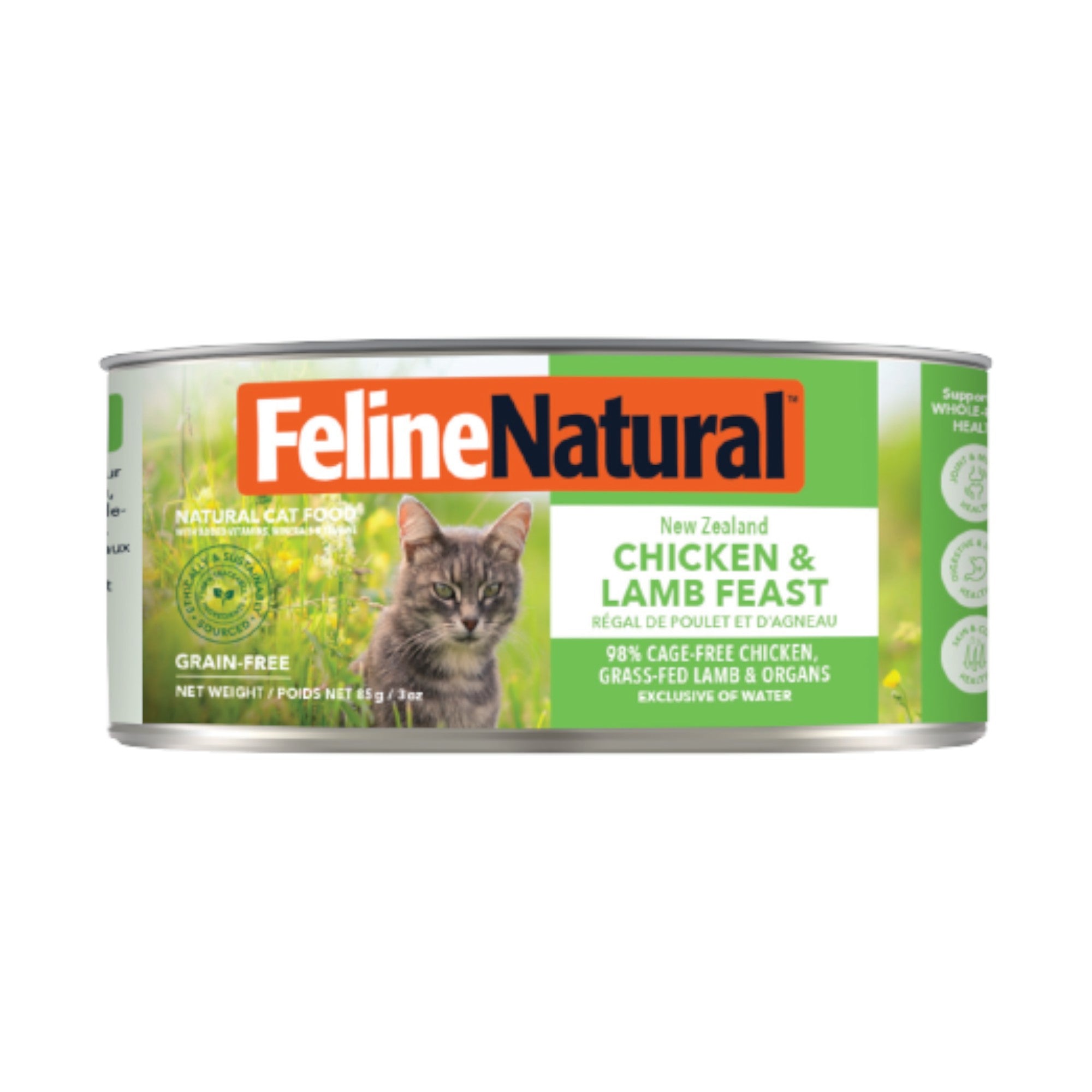 Feline Natural Chicken & Lamb Feast Grain-Free Cat Can (3oz)