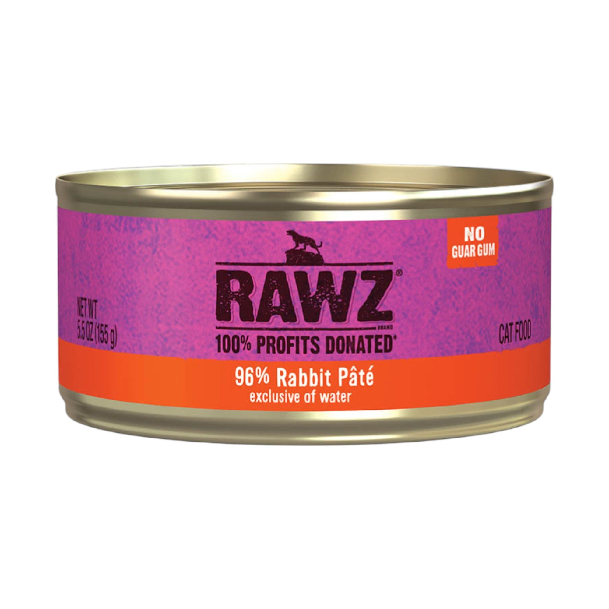 Rawz Rabbit Pate Cat Can (5.5oz)