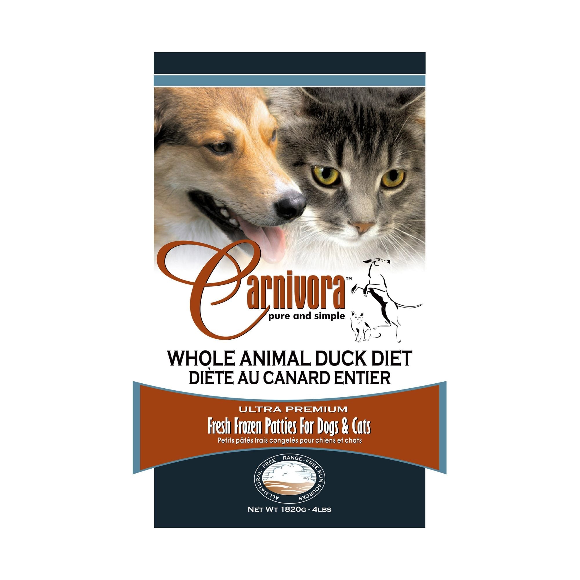 Carnivora Duck Diet Patties (4lb)