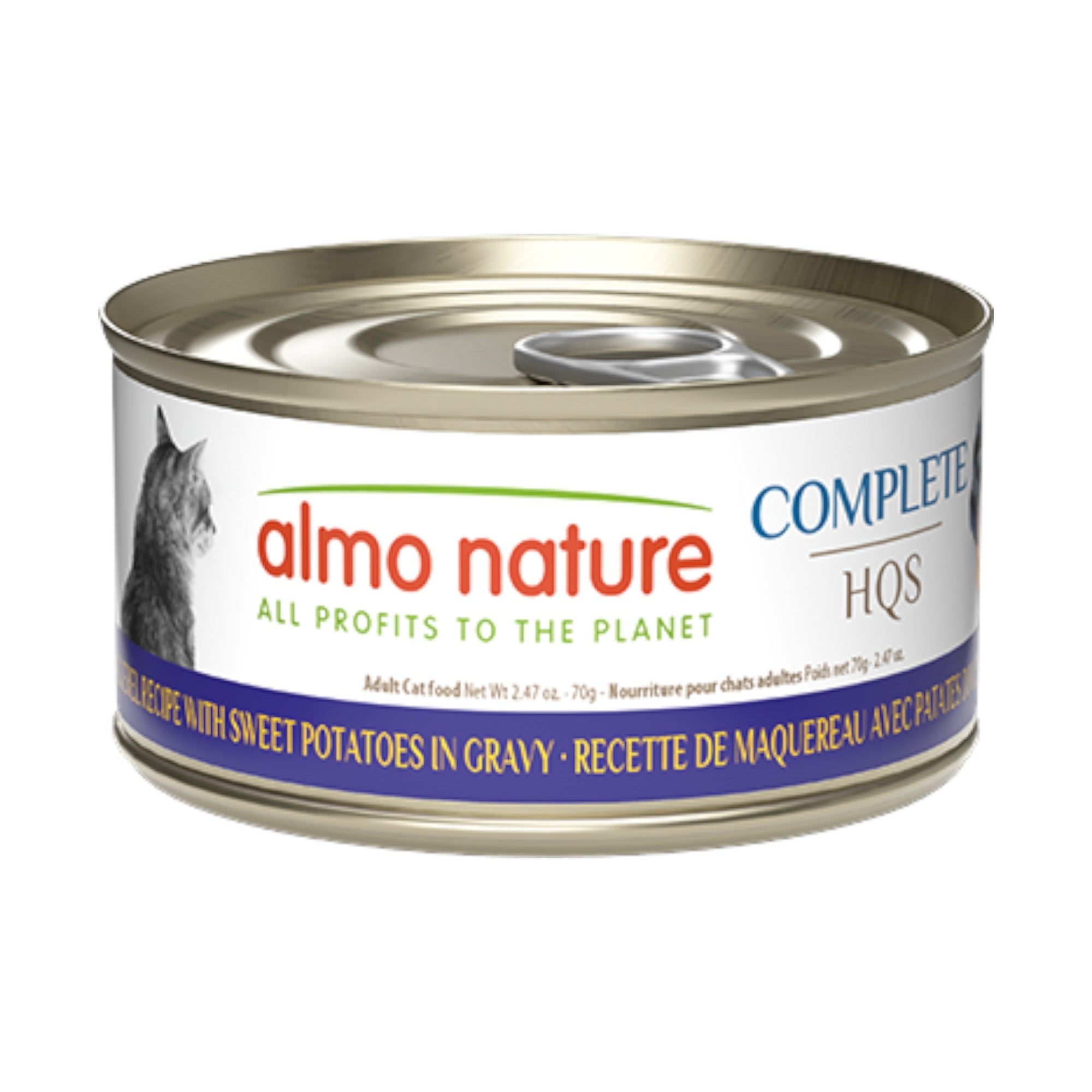 Almo Nature Complete Mackerel & Sweet Potato Cat Can (70g)
