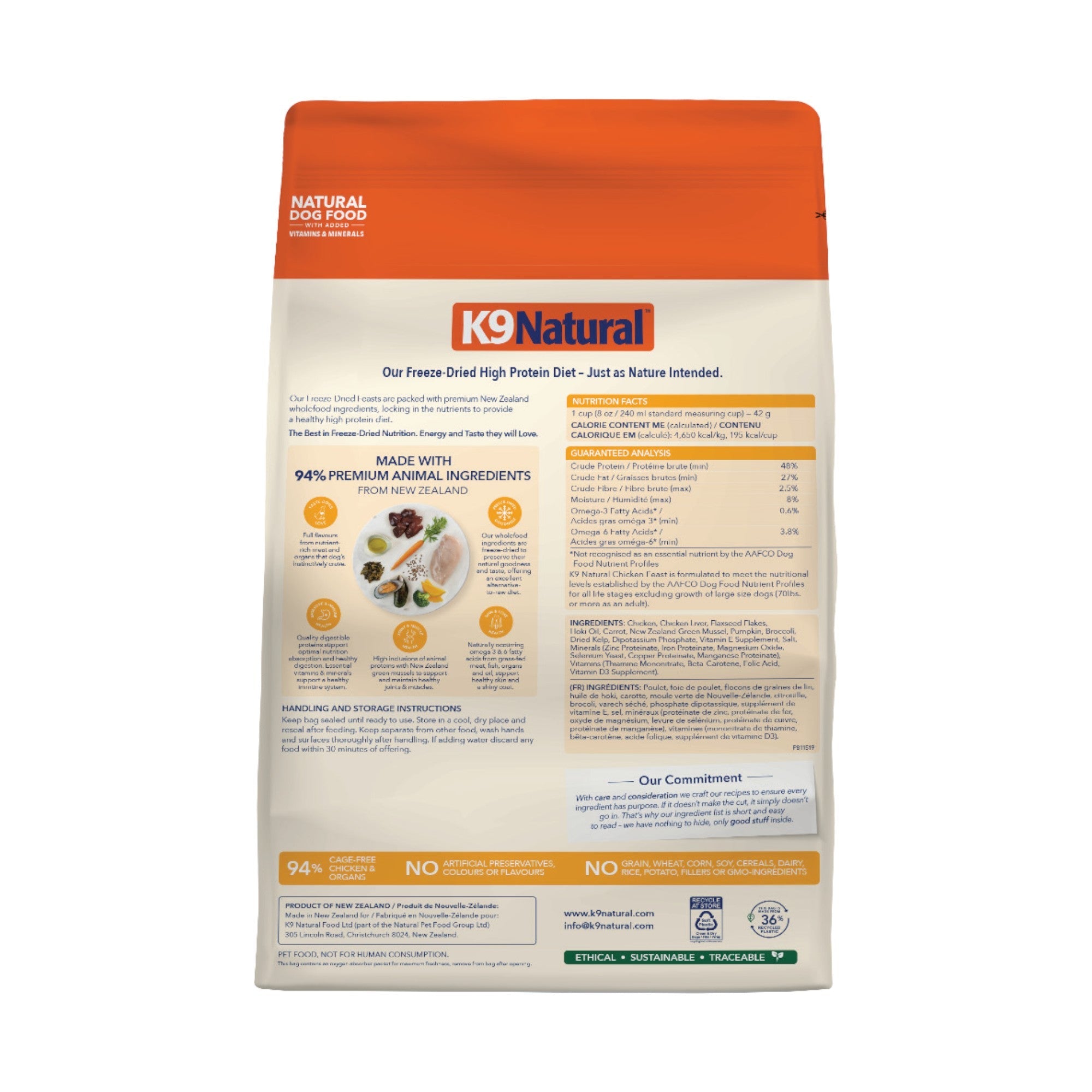K9 Natural Chicken Freeze Dried (1.8kg)