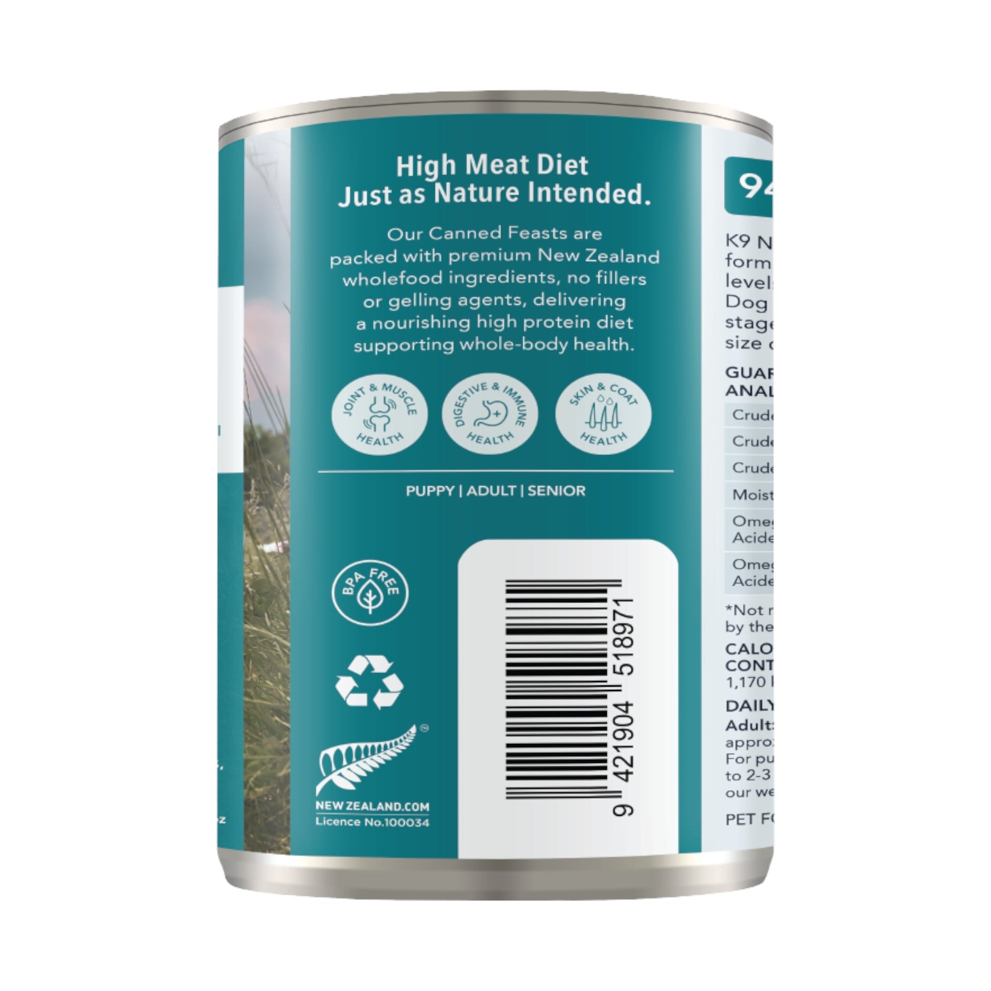 K9 Natural Hoki & Beef Dog Can (13oz)