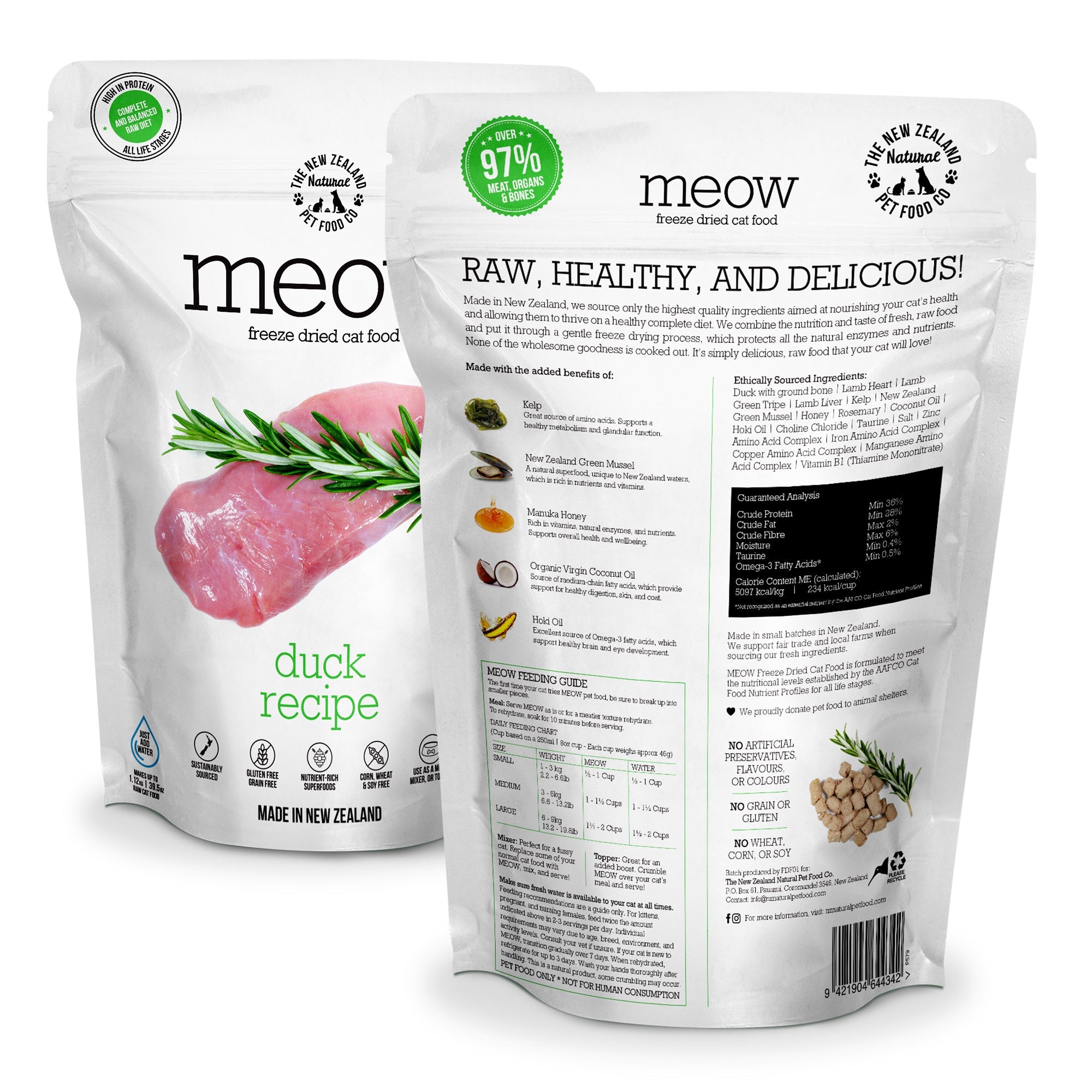 New Zealand Meow Freeze Dried Duck (280g)