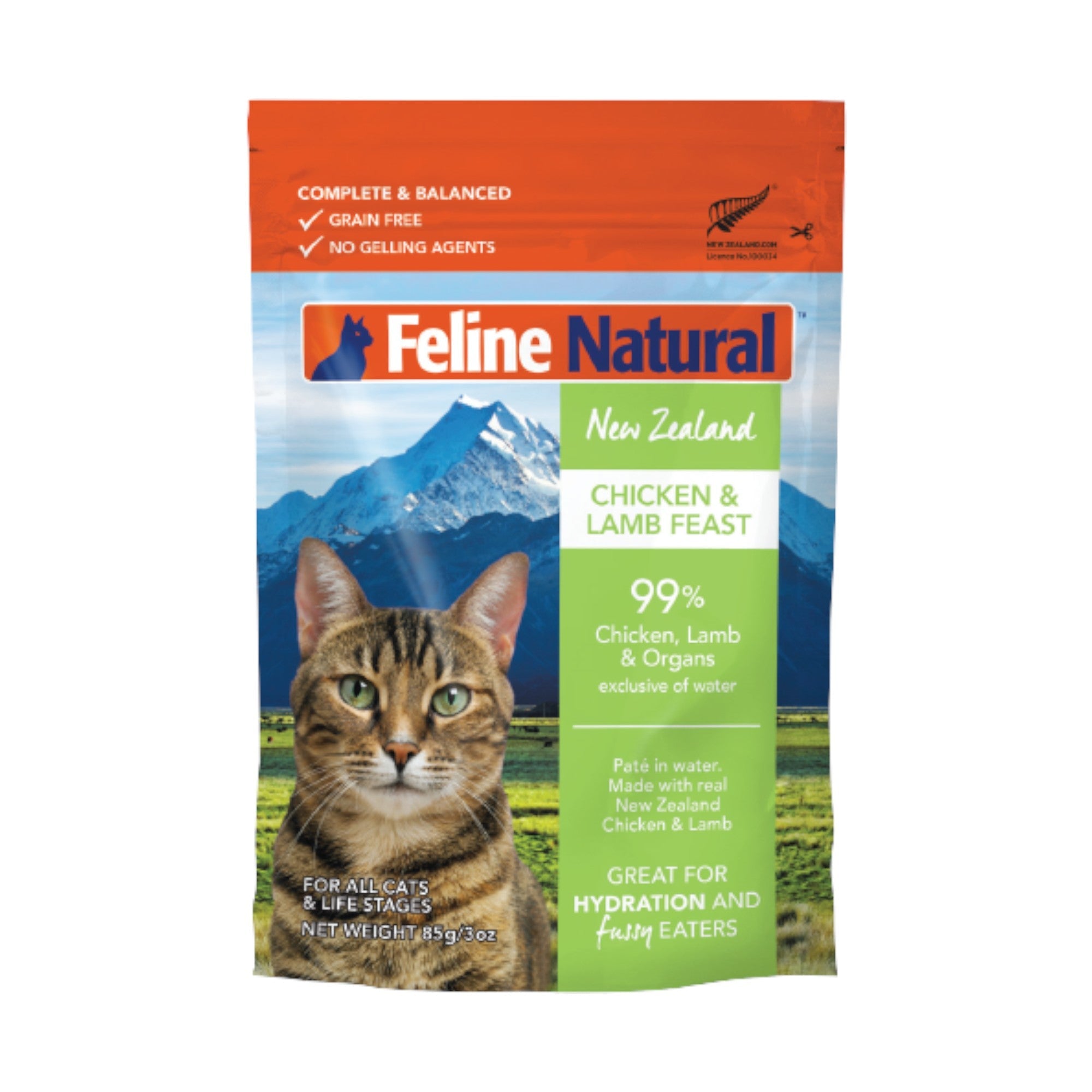 Feline Natural Chicken & Lamb Feast Cat Pouch (3oz)