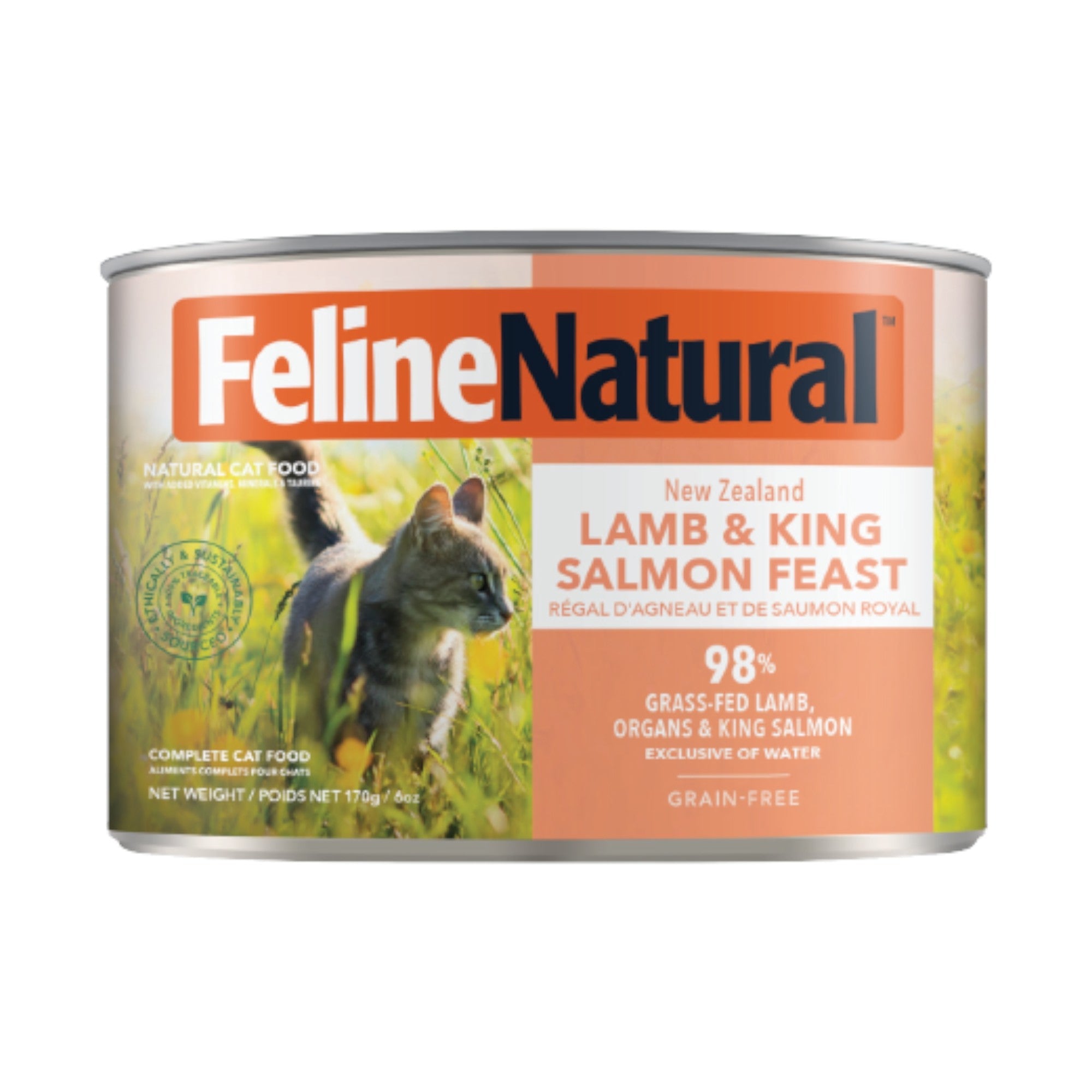 Feline Natural Lamb & Salmon Feast Cat Can (6oz)
