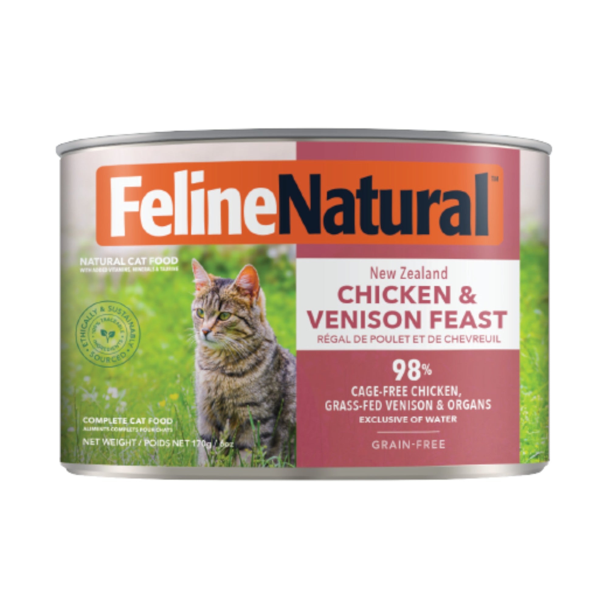 Feline Natural Chicken & Venison Feast Cat Can (6oz)