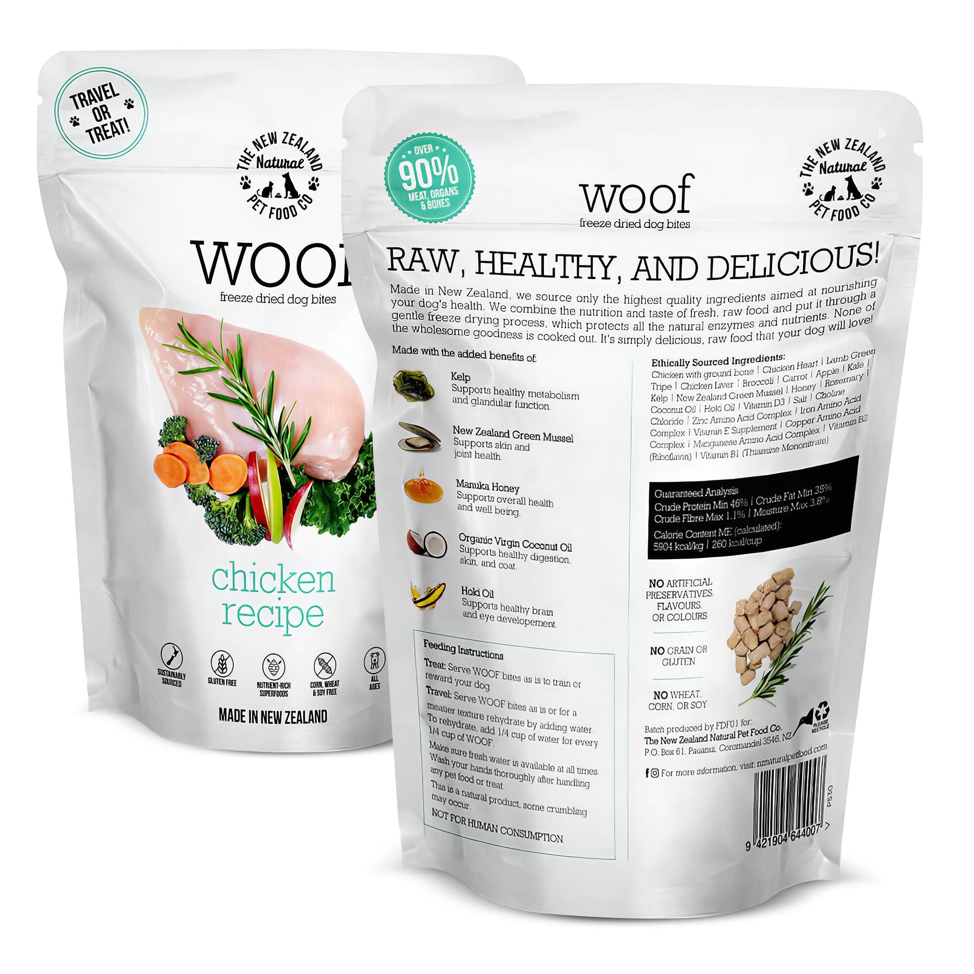 New Zealand Woof Freeze Dried Chicken (280g)
