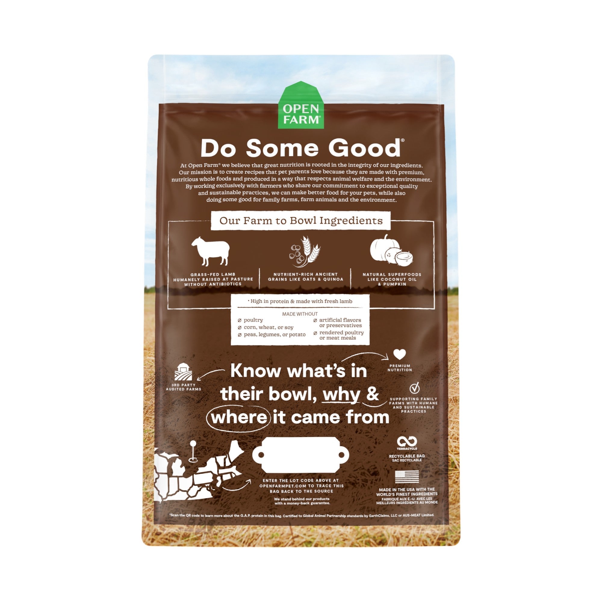 Open Farm Lamb Grain Free Dog (11lb)