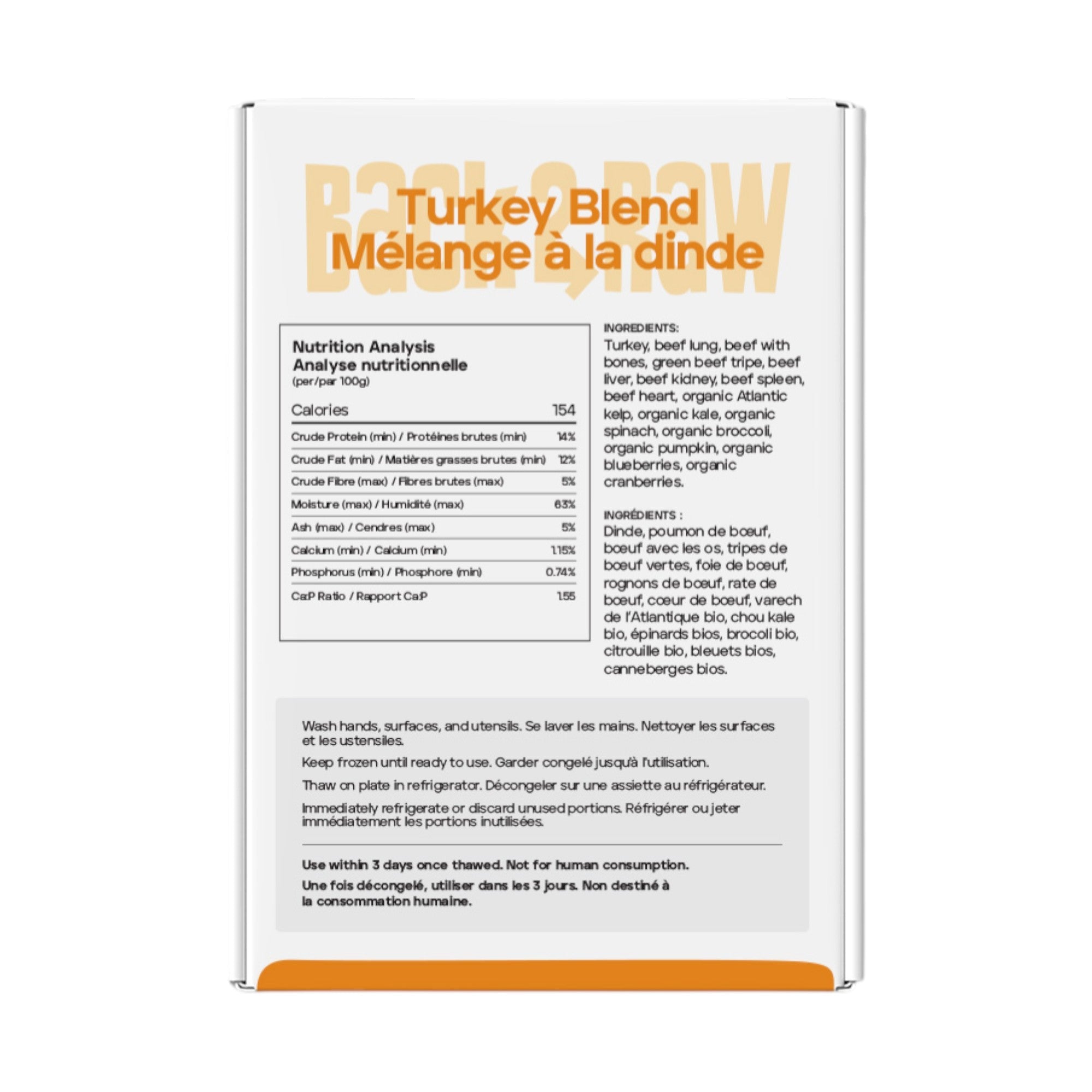 Back2Raw Dog Complete Turkey Blend (4lb)