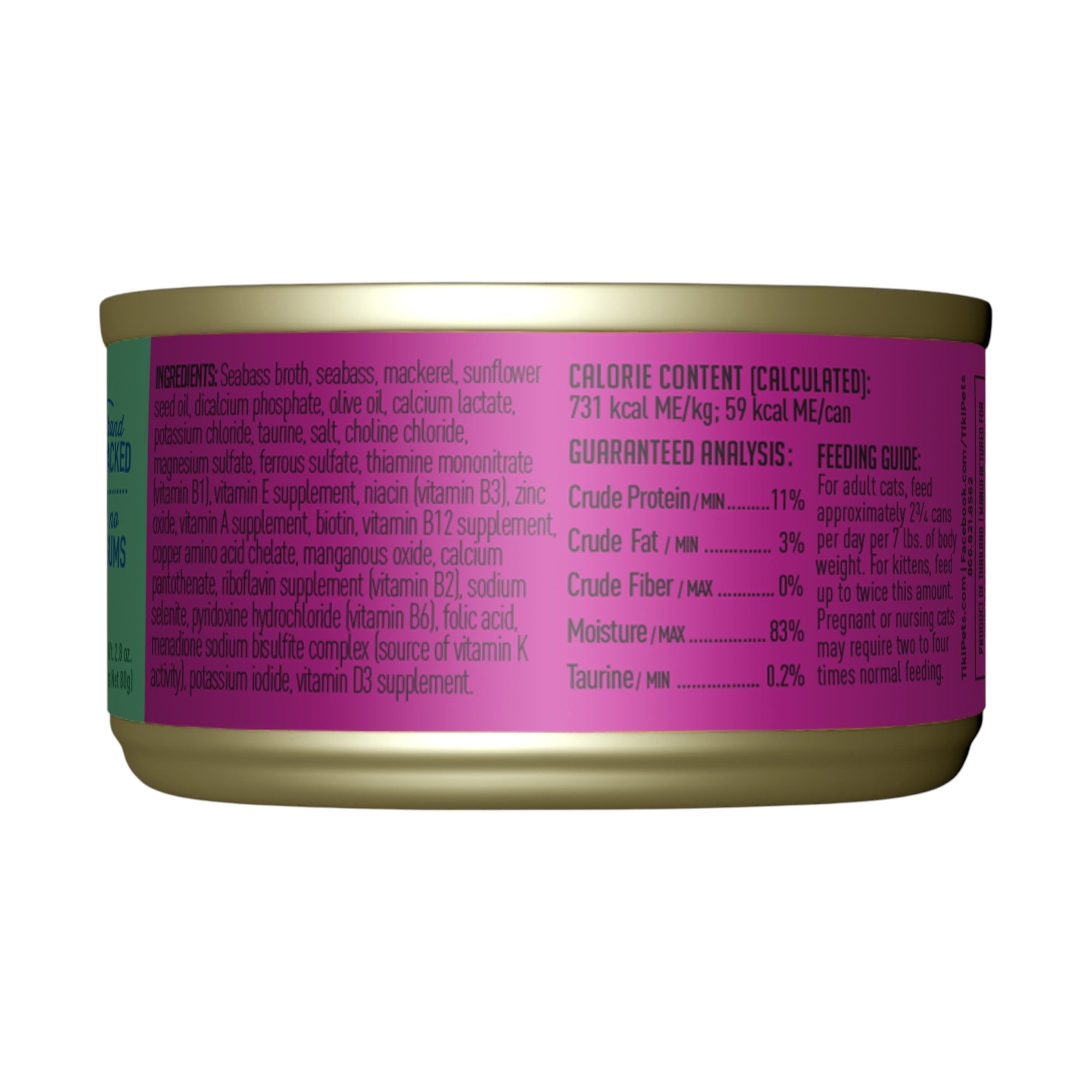 Tiki Cat Luau Seabass (2.8oz)