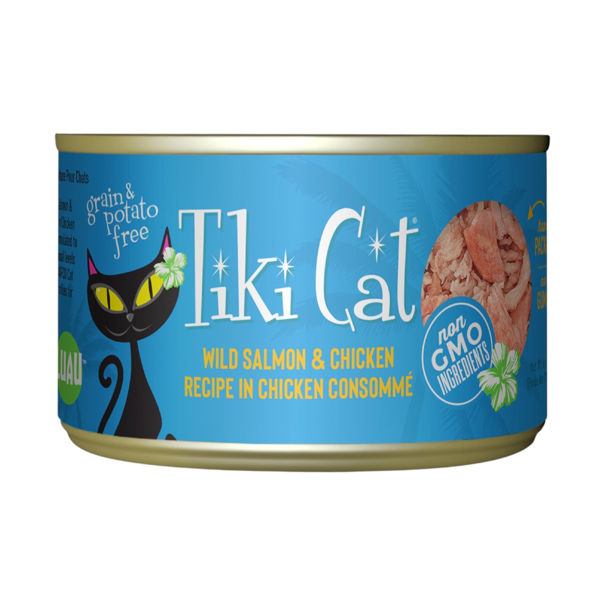 Tiki Cat Luau Wild Salmon & Chicken Can (6oz)