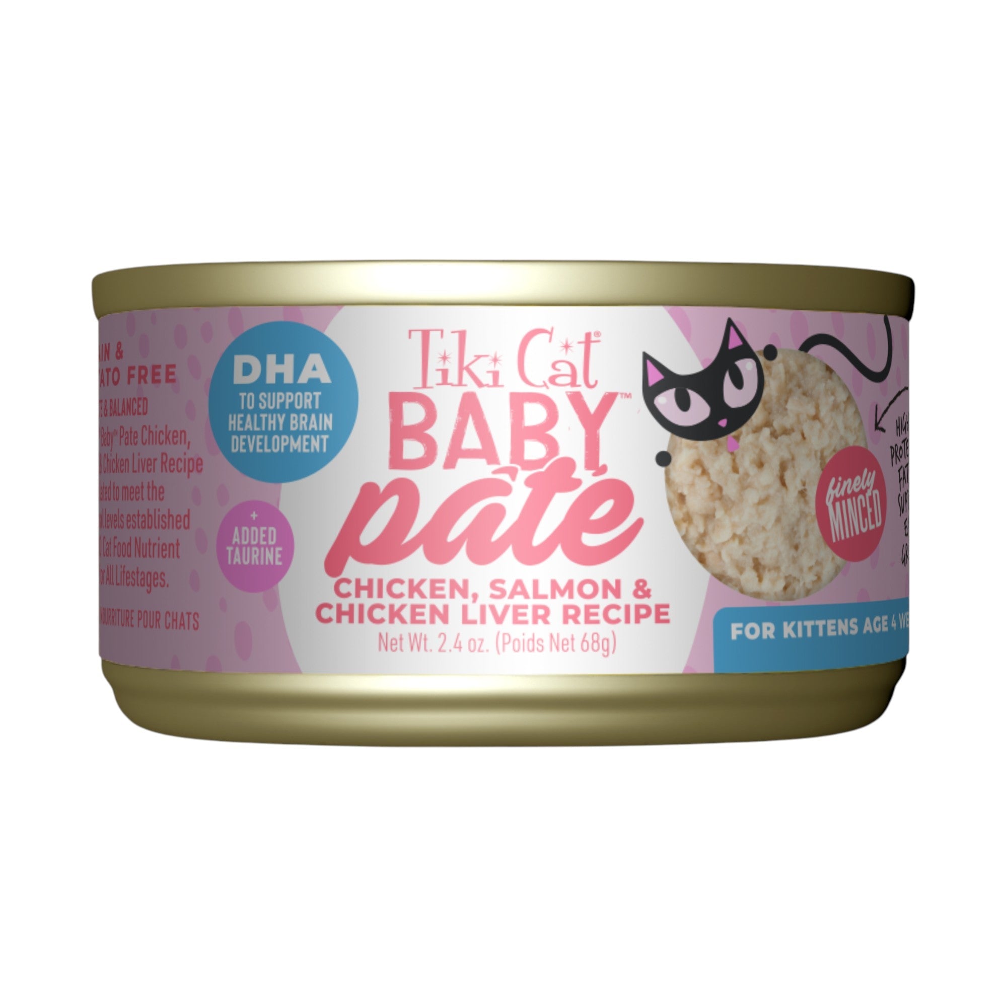 Tiki Cat Baby Chicken, Salmon & Chicken Liver Pate (2.4oz)
