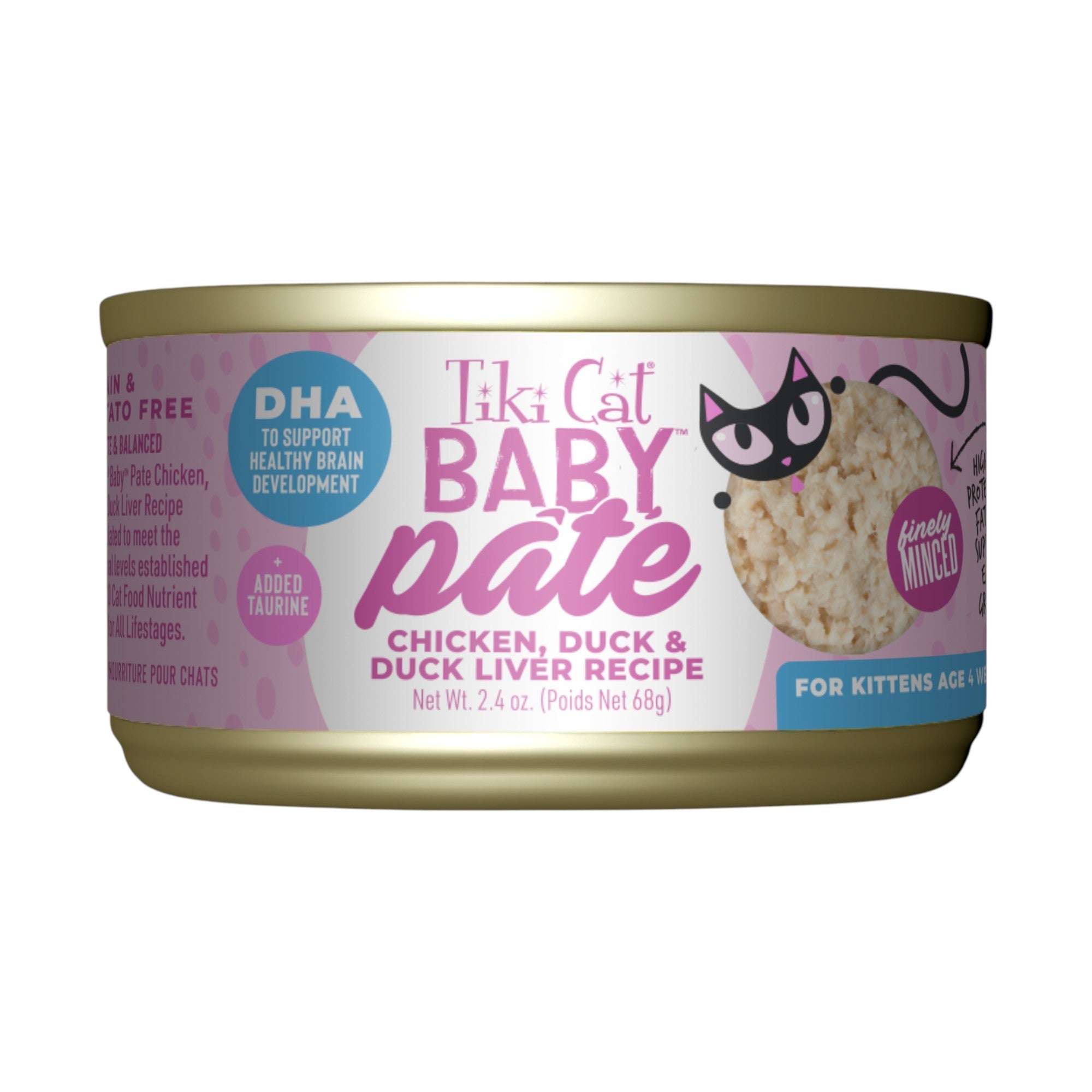 Tiki Cat Baby Chicken, Duck & Duck Liver Pate (2.4oz)