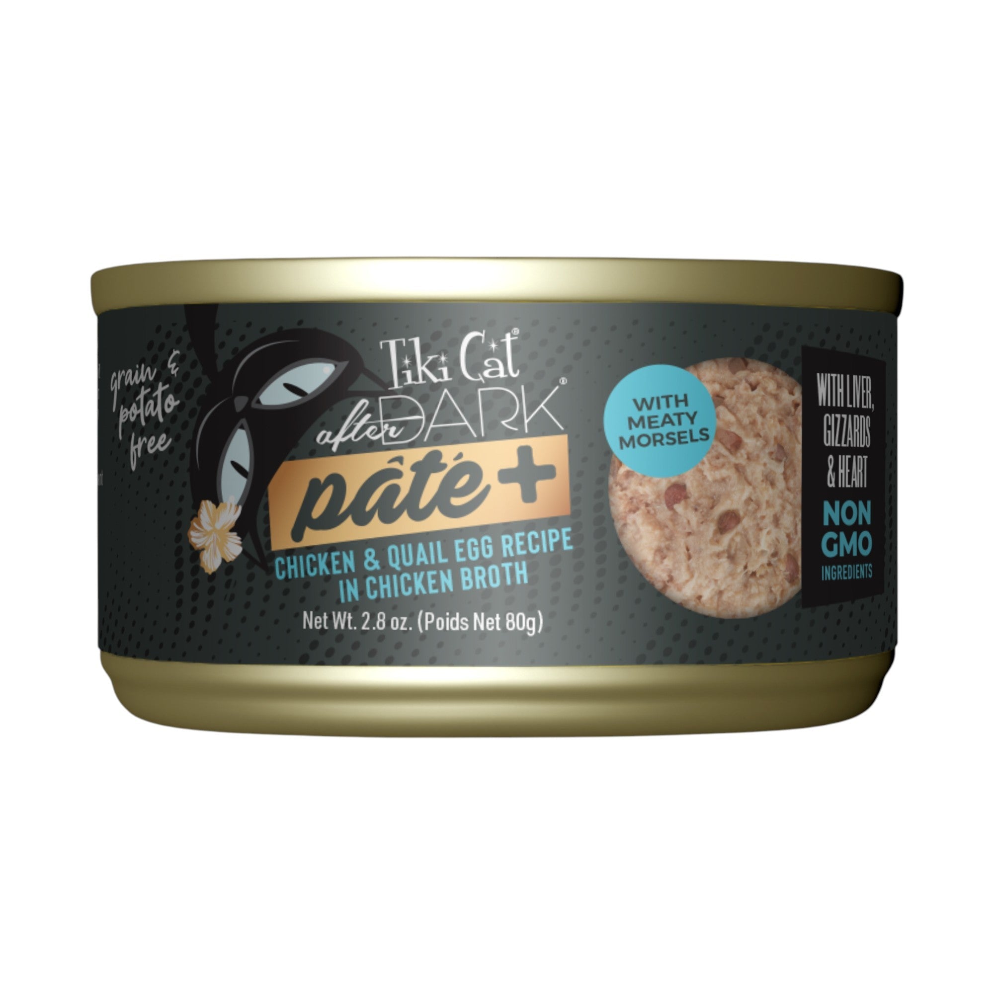 Tiki Cat After Dark Pate+ Chicken & Quail Egg (2.8oz)