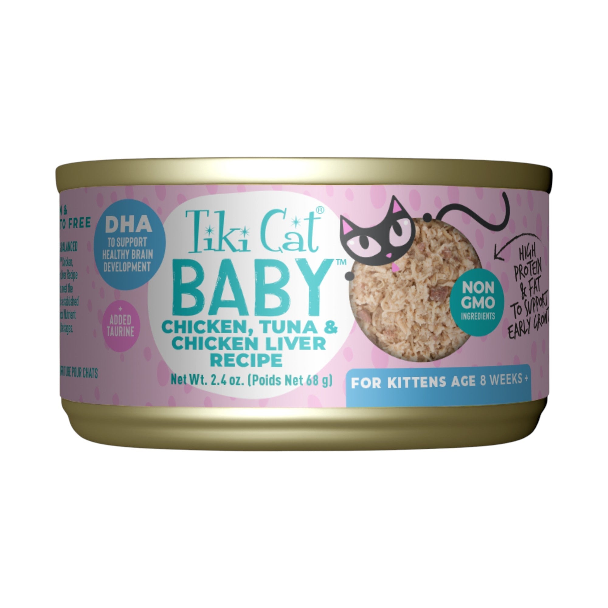 Tiki Cat Baby Kitten Chicken & Tuna Can (2.4oz)