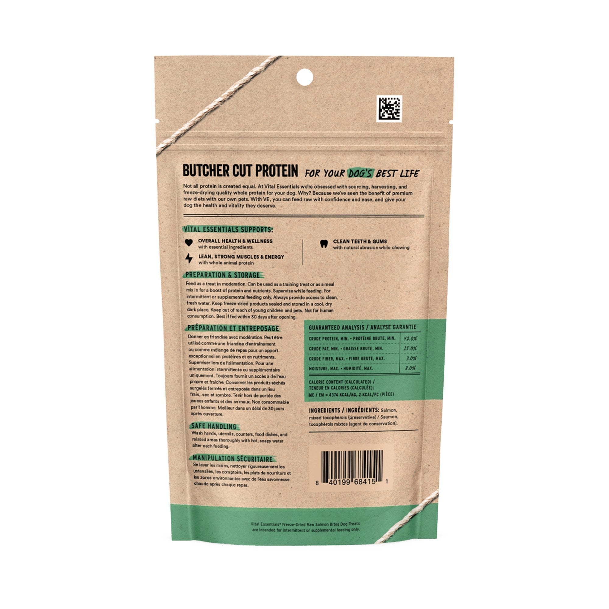 Vital Essentials Dog Freeze-Dried Salmon Bites Treat (2.5oz)