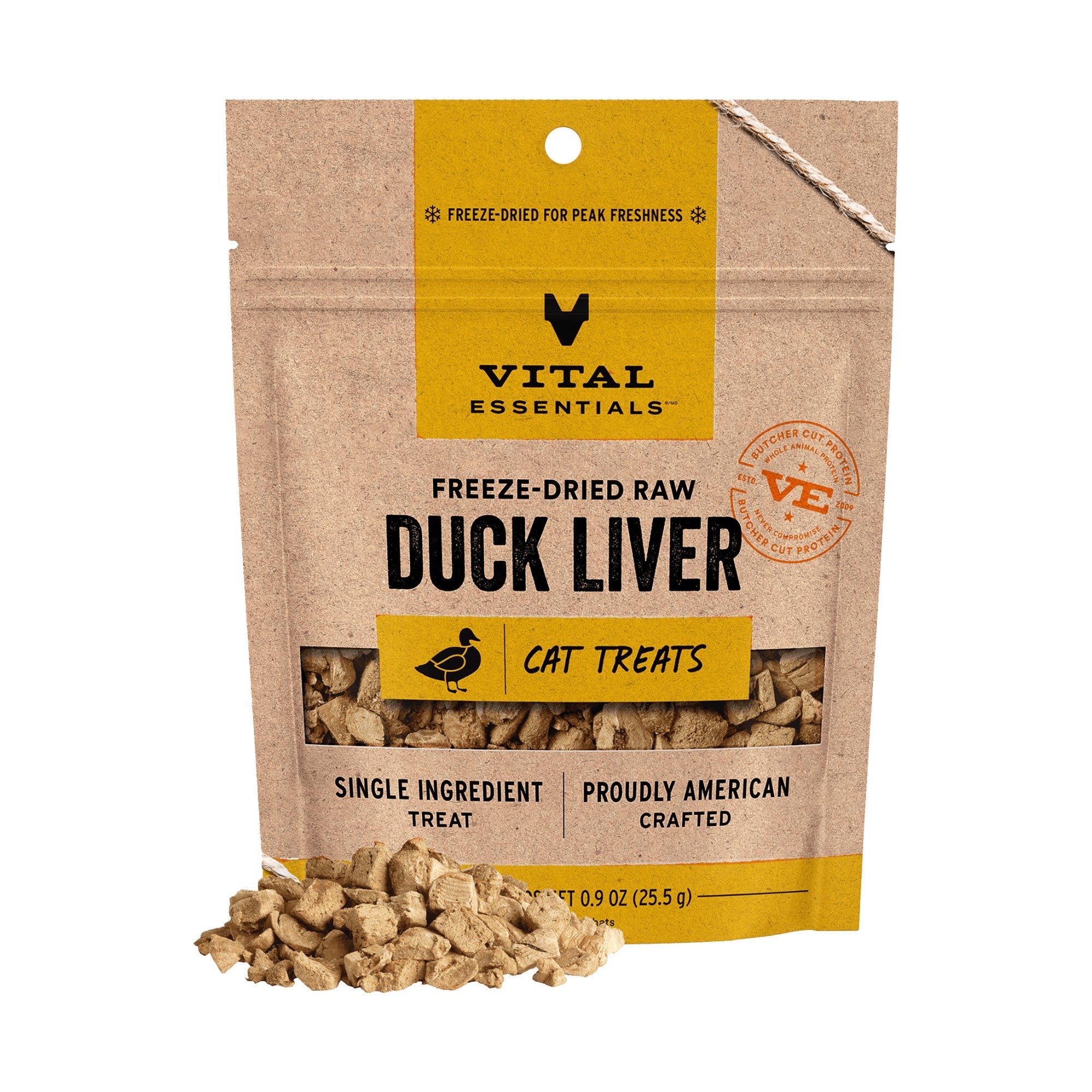 Vital Essentials Cat Freeze-Dried Duck Liver Treat (0.9oz)