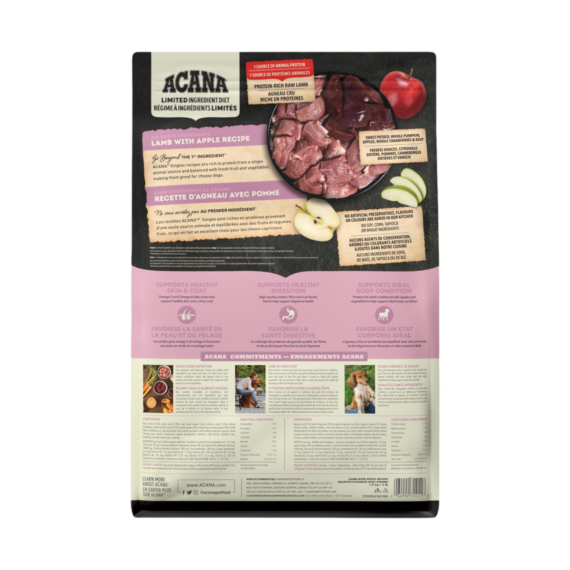 Acana Dog Singles Lamb & Apple (1.8kg)