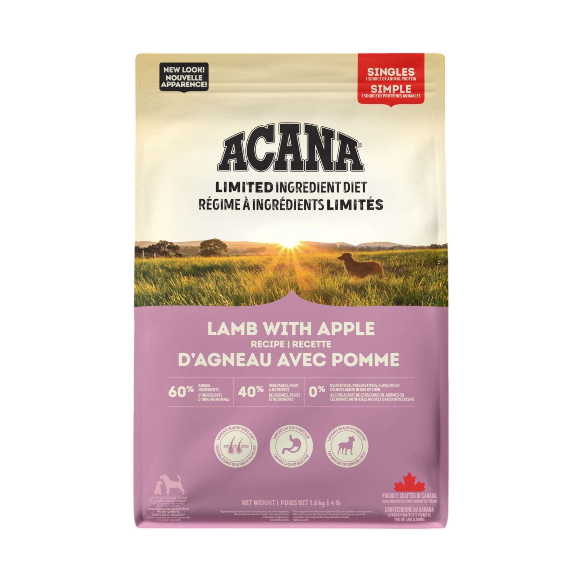 Acana Dog Singles Lamb & Apple (1.8kg)