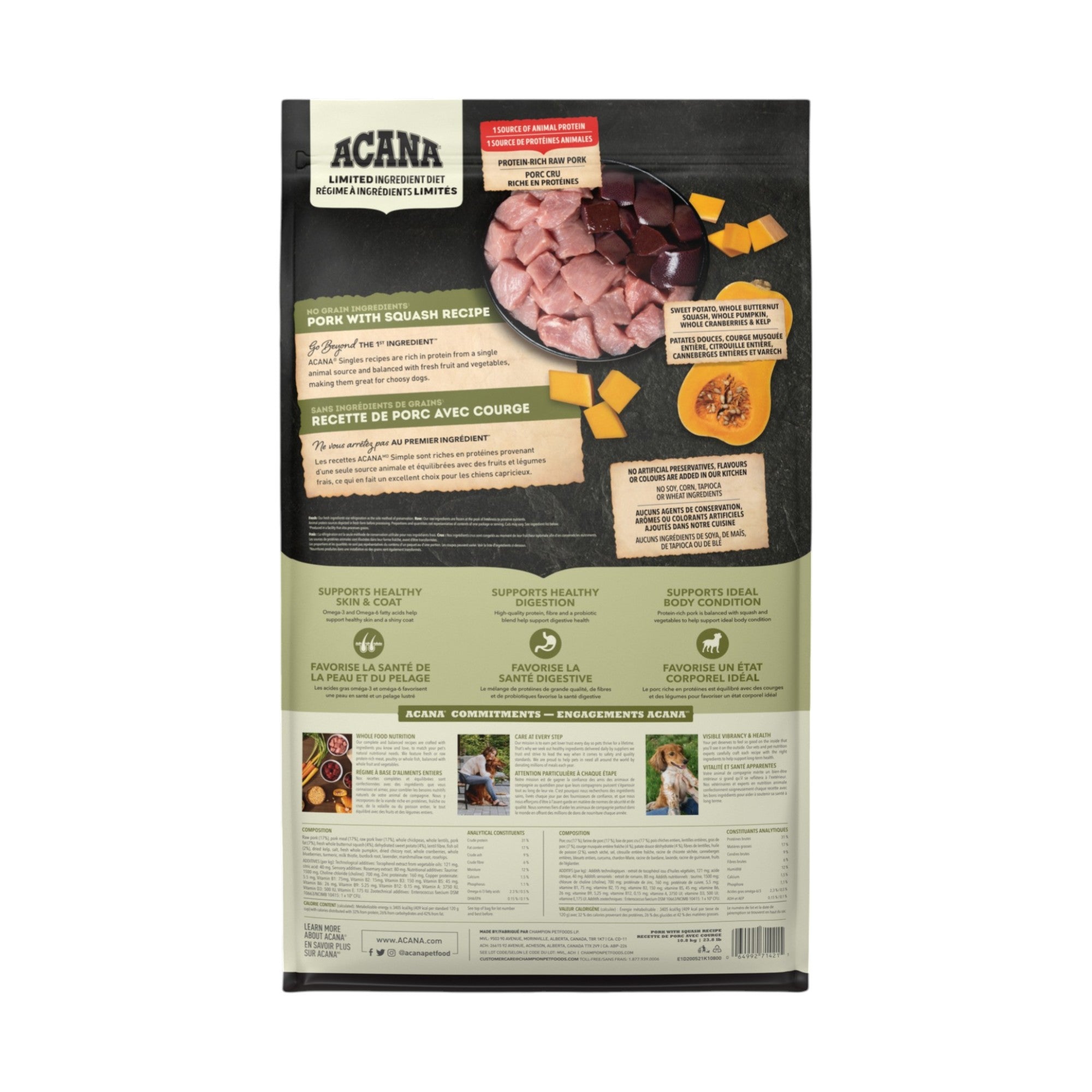 Acana Dog Singles Pork & Squash (10.8kg)
