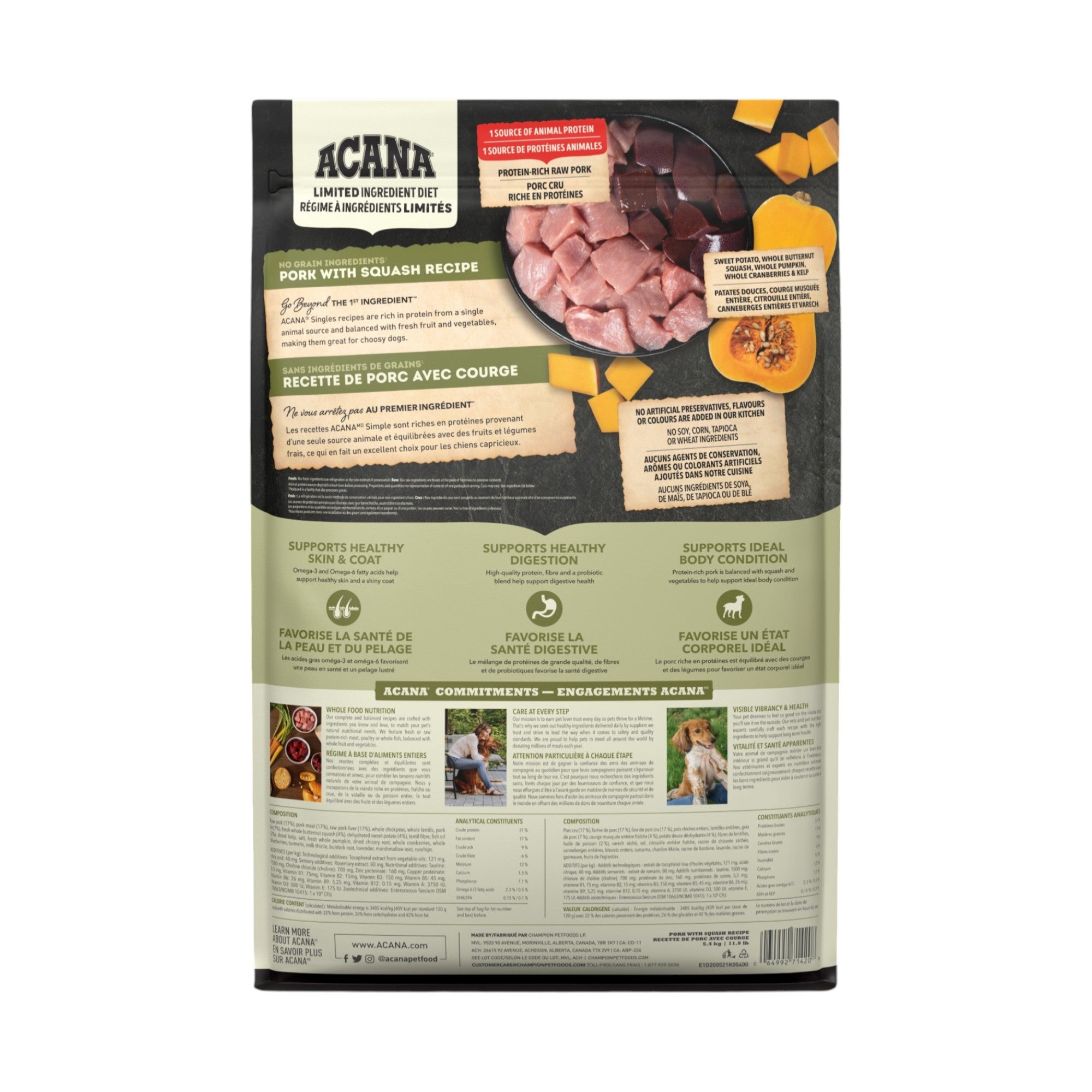 Acana Dog Singles Pork & Squash (5.4kg)