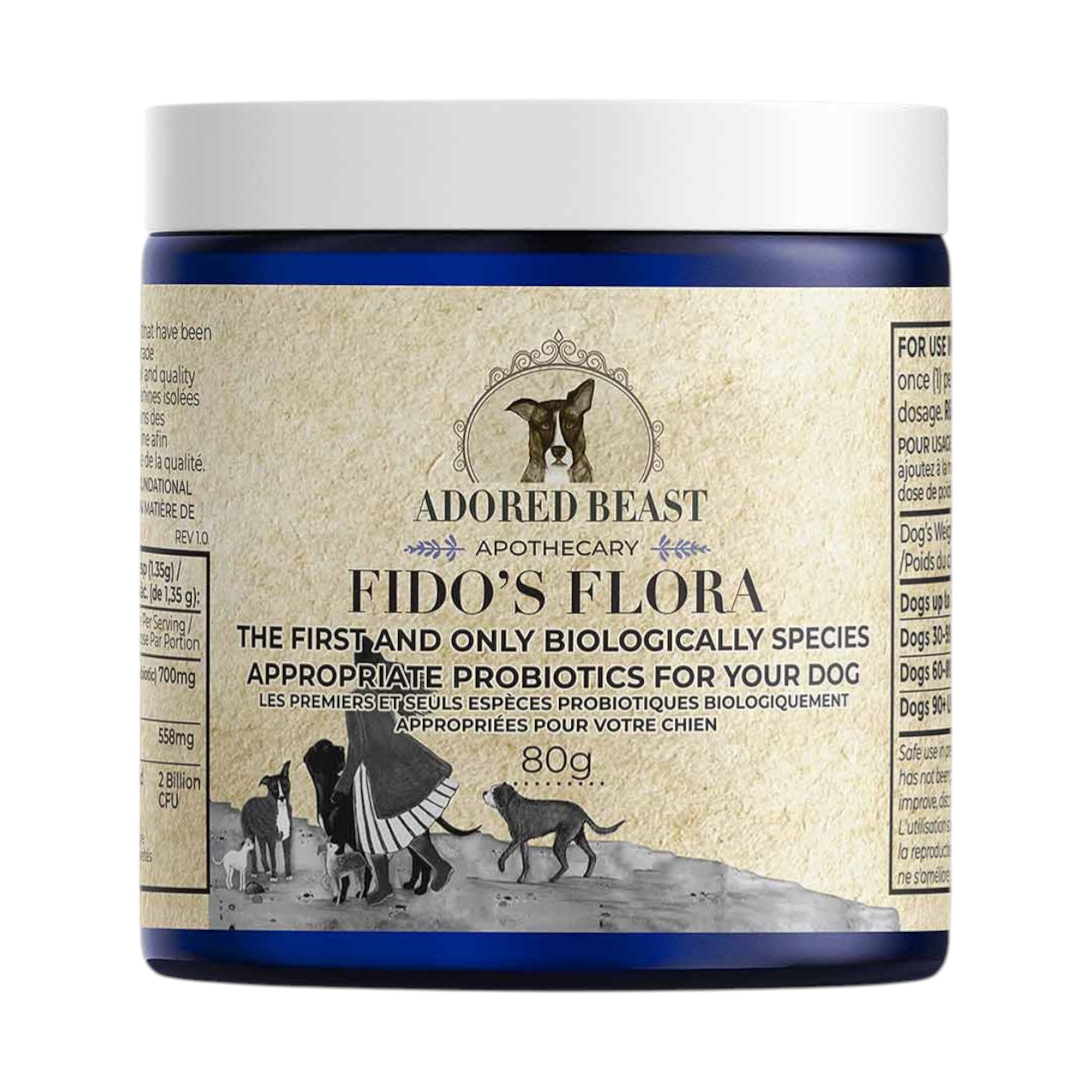 Adored Beast Fido's Flora Dog Probiotic (80g)