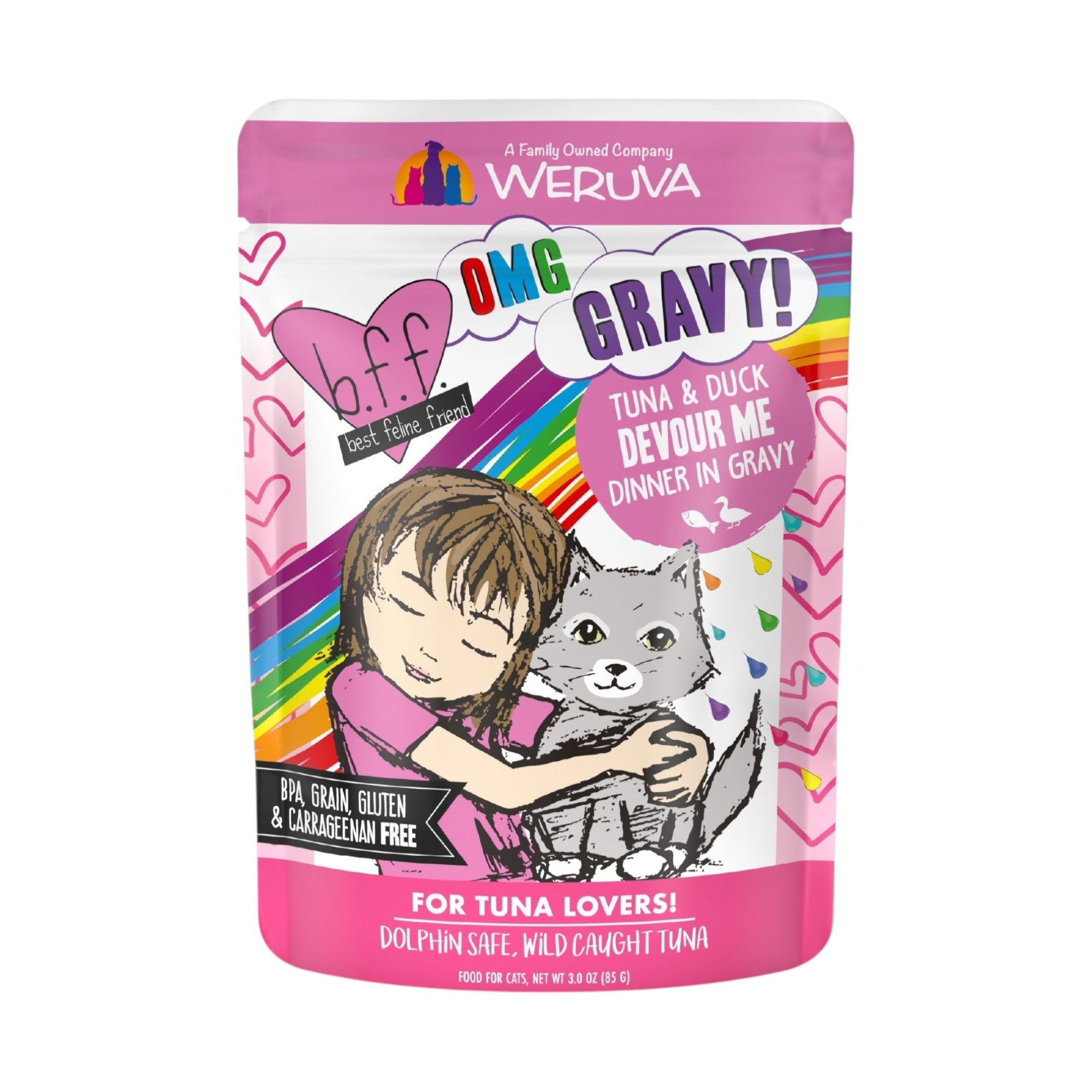 Weruva B.F.F. Cat Food Pouch - Tuna & Duck Devour Me Recipe (3oz)