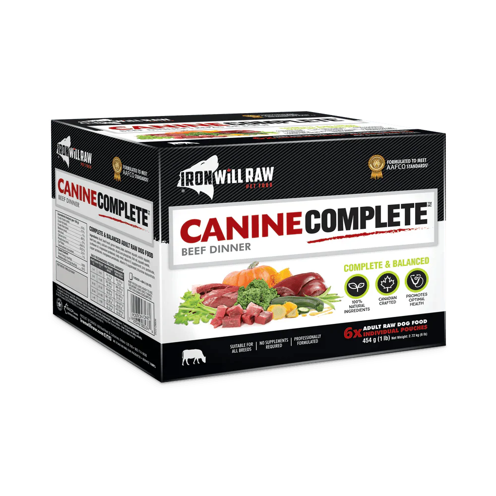 IRON WILL RAW COMP BEEF DOG 6LB - Tail Blazers Etobicoke
