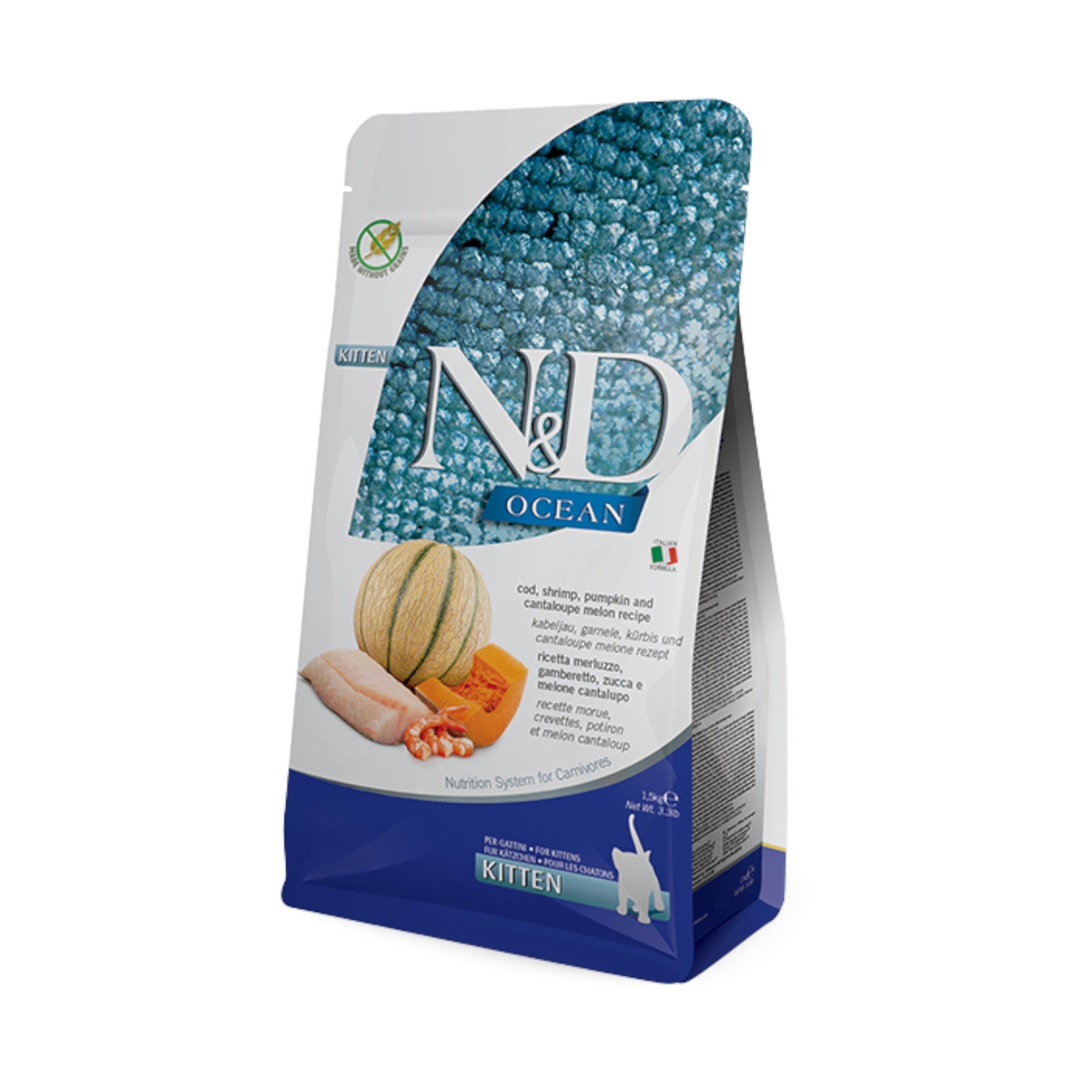 Farmina Ocean Cod/Shrimp/Pumpkin/Cantaloupe Kitten (1.5kg)