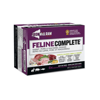 Iron Will Raw Feline Complete Rabbit, Pork & Mackerel Dinner (3lb)