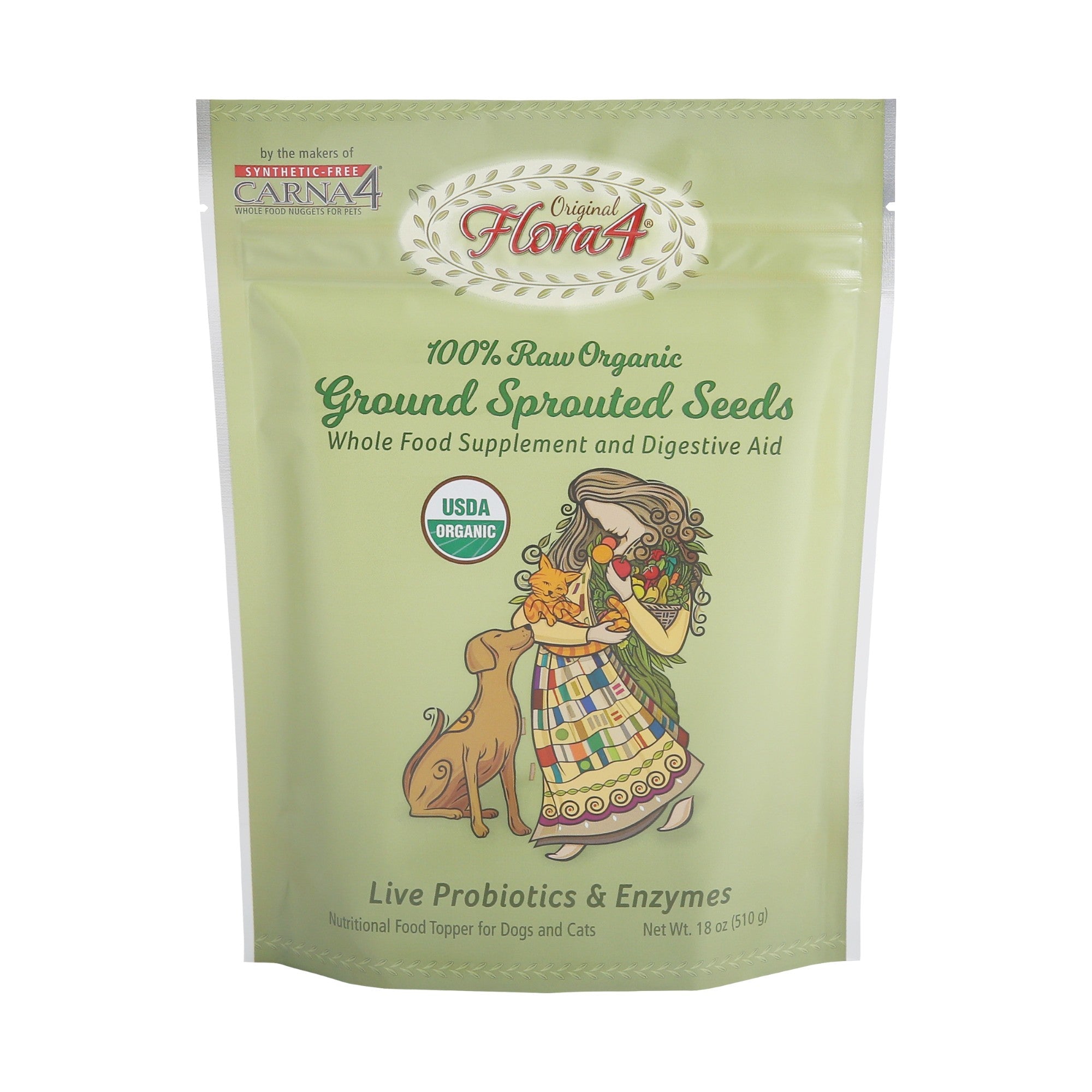 Carna4 Flora4 Sprouted Seed Topper (18oz)