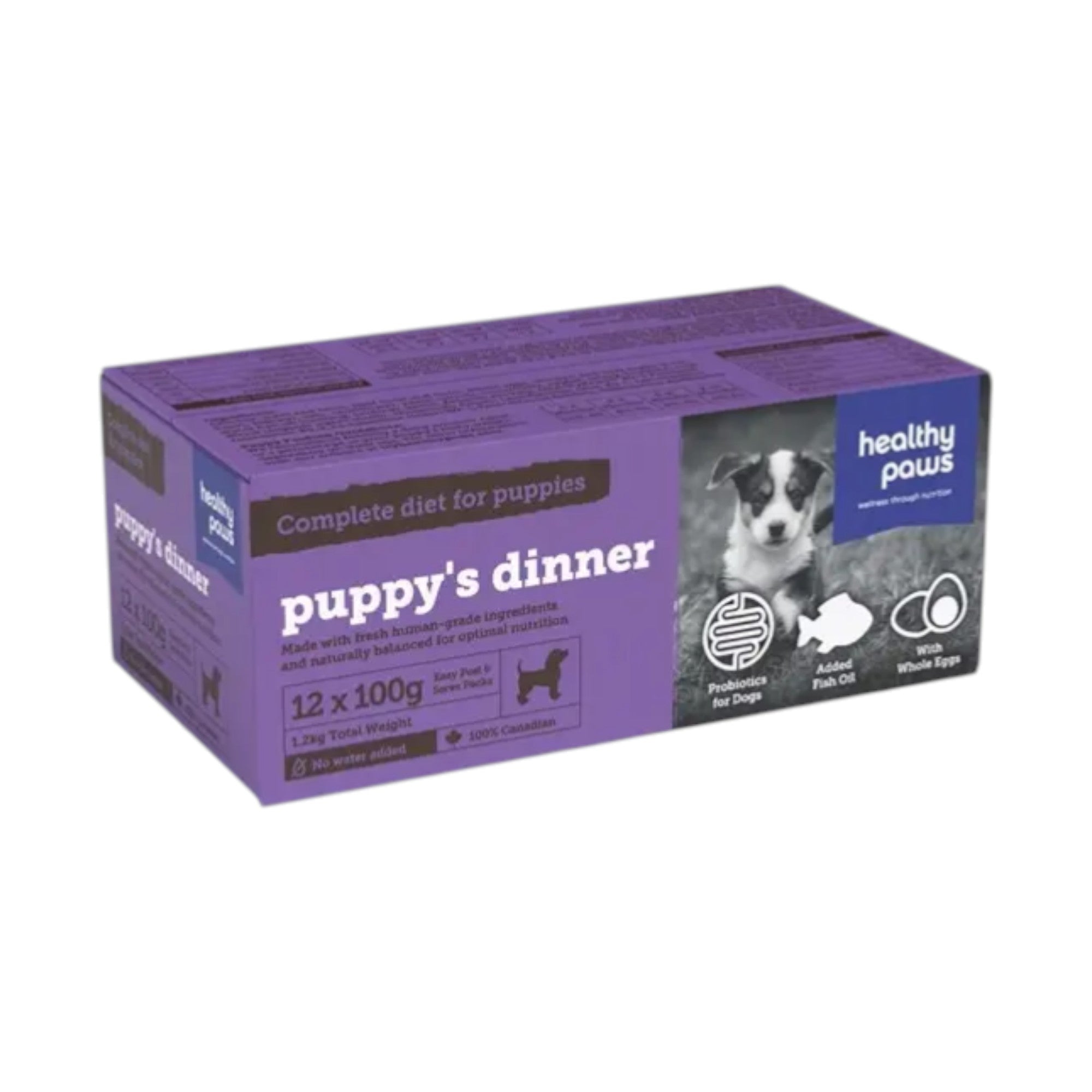 Healthy Paws Puppy's Dinner (12x100g)