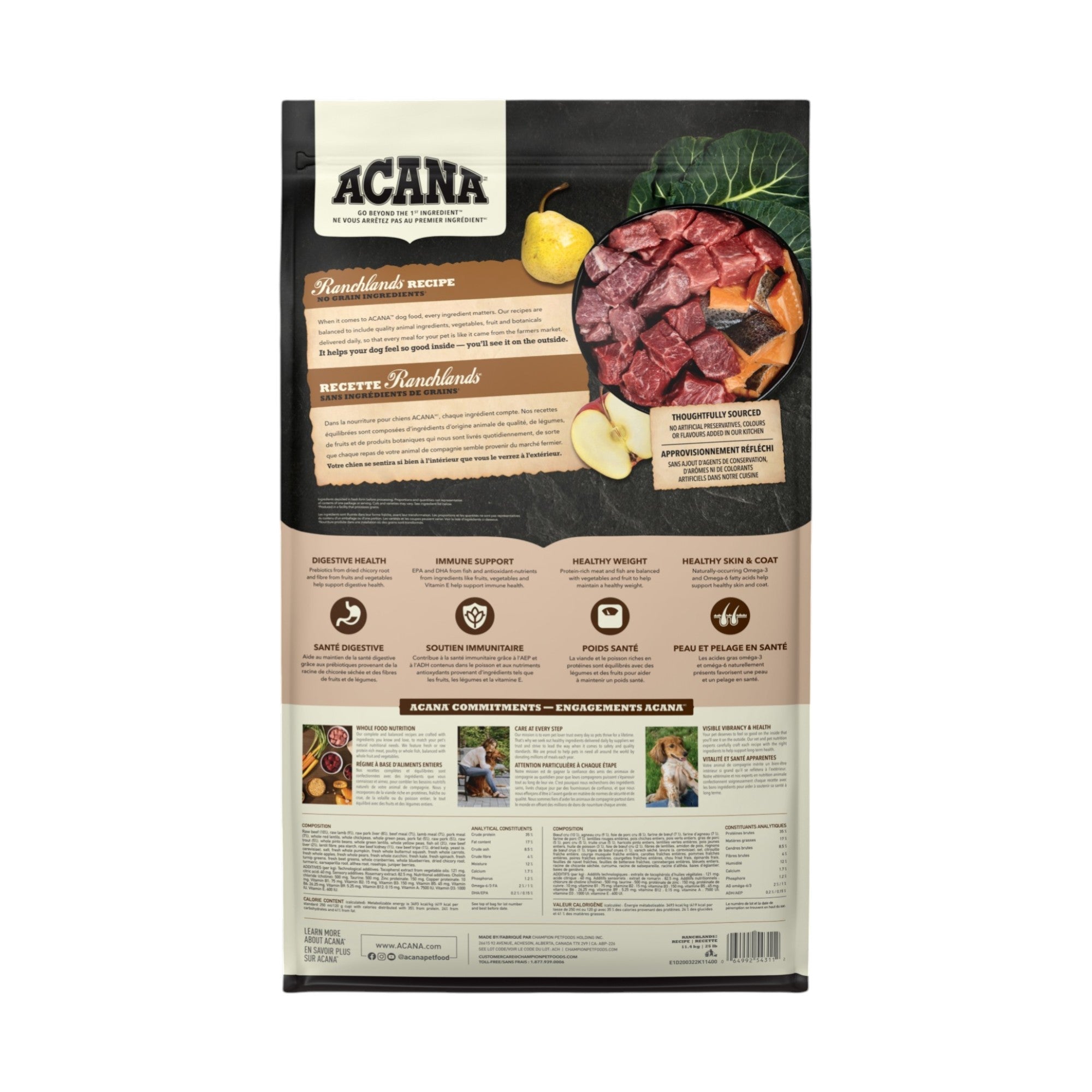 Acana Dog Highest Protein Ranchlands Recipe (11.4kg)