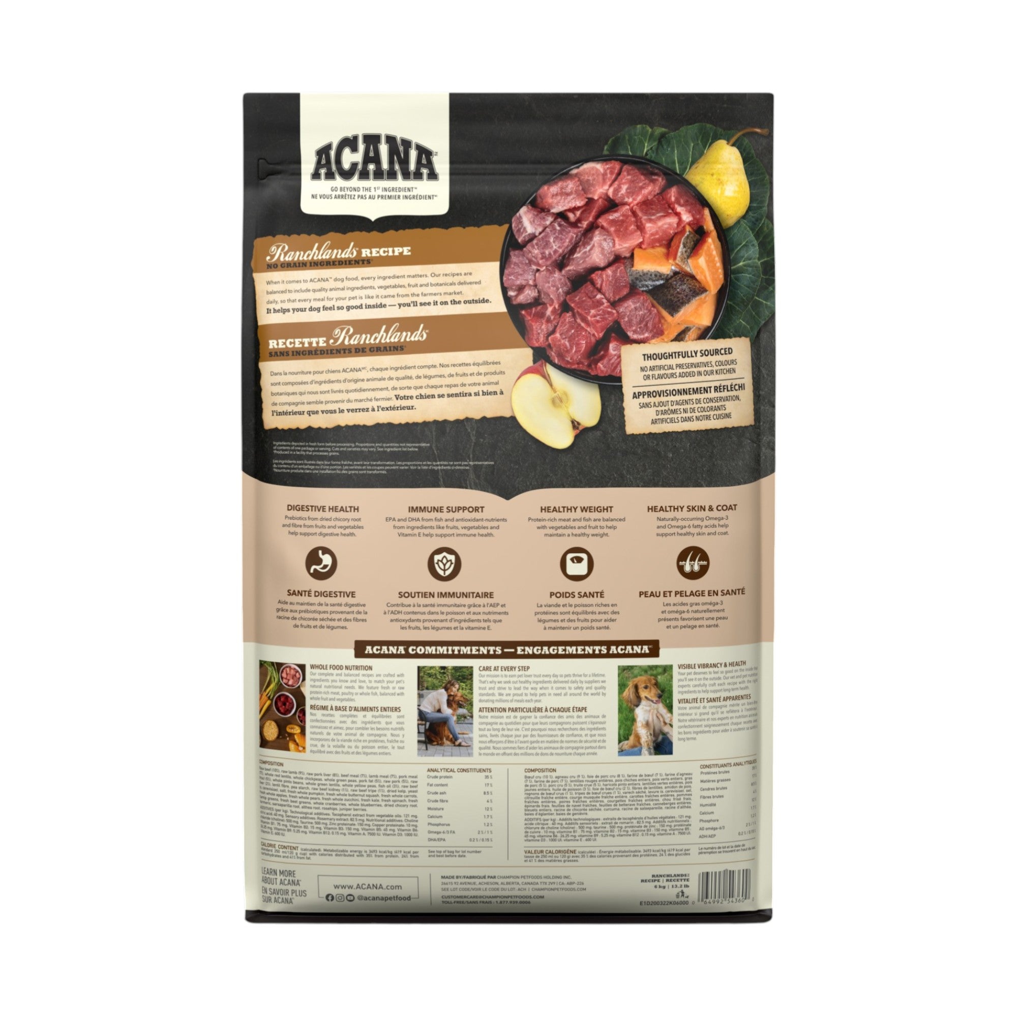 Acana Dog Highest Protein Ranchland Recipe (6kg)