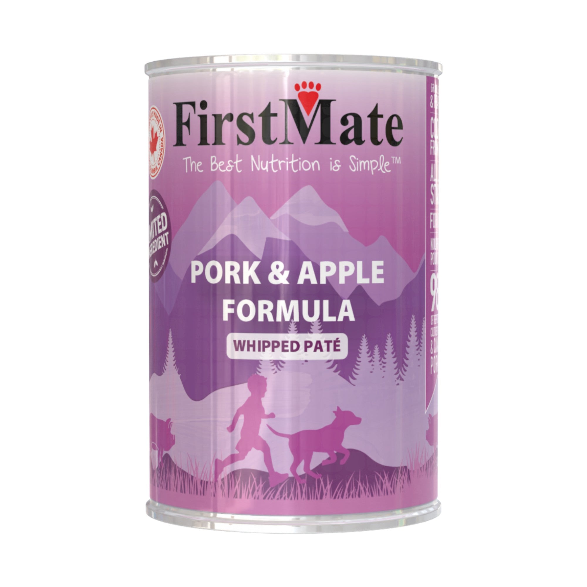 First Mate Pork & Apple Dog Can (12.2oz)