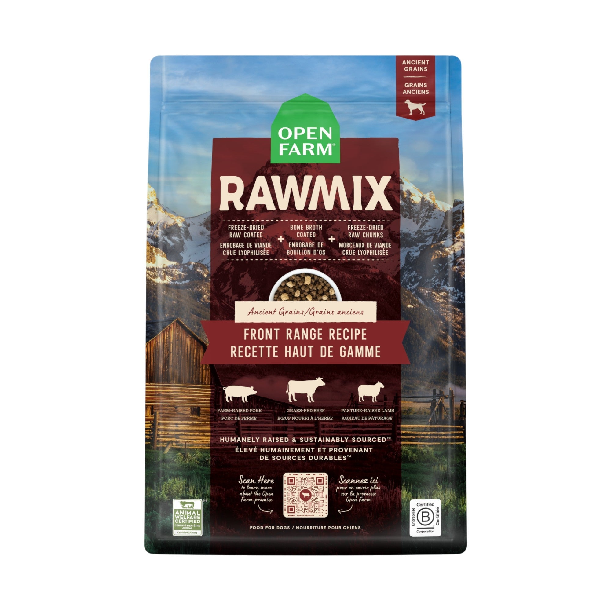 Open Farm Rawmix Front Range Ancient Grains Dog (3.5lb)