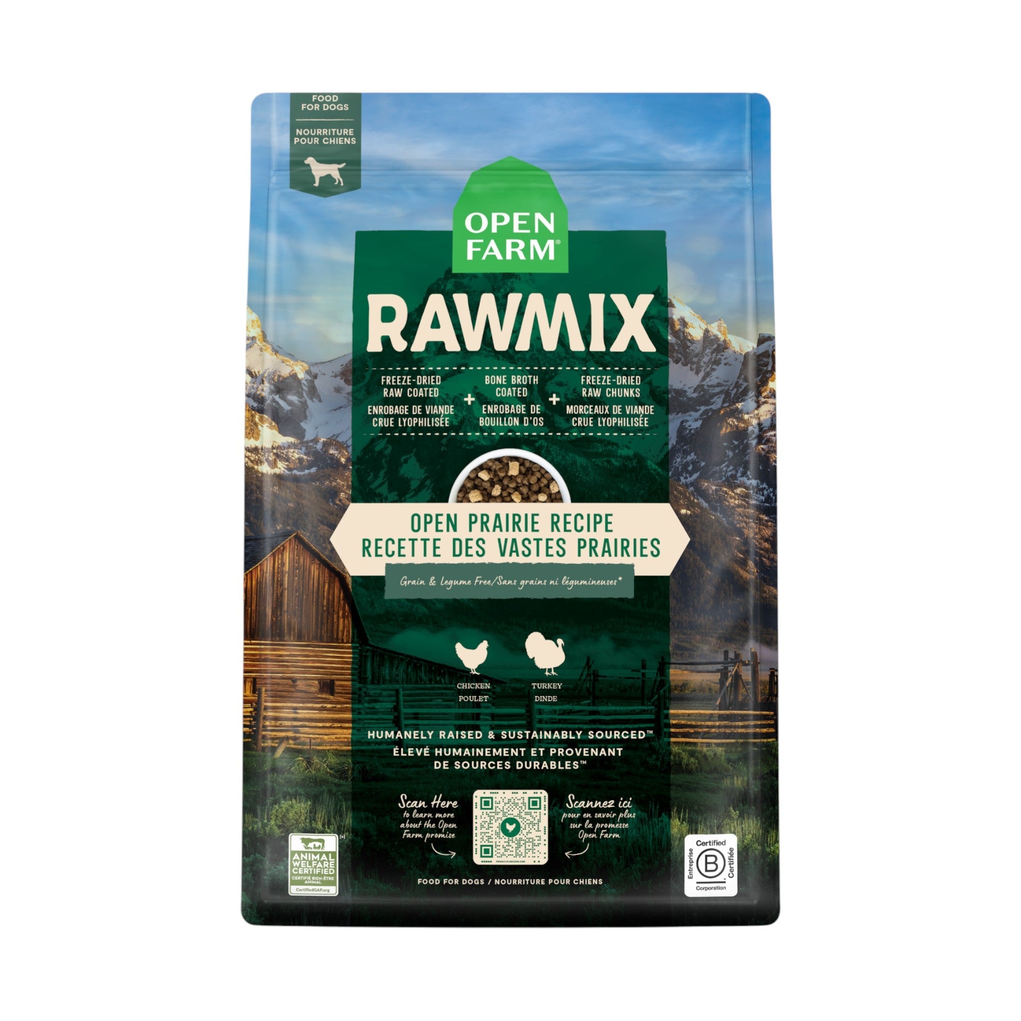 Open Farm Rawmix Open Prairie Grain Free Dog (3.5lb)
