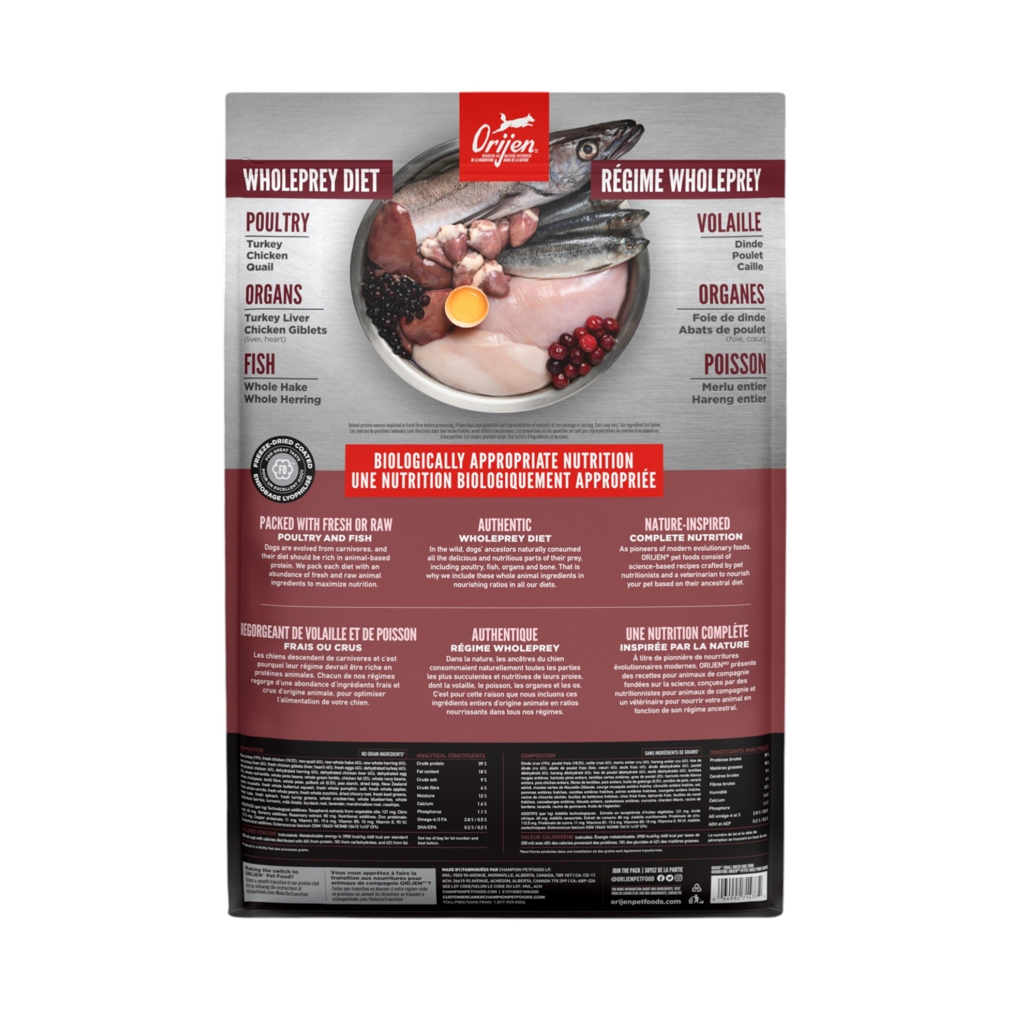 Orijen Small Breed Dog Kibble (4.5kg)
