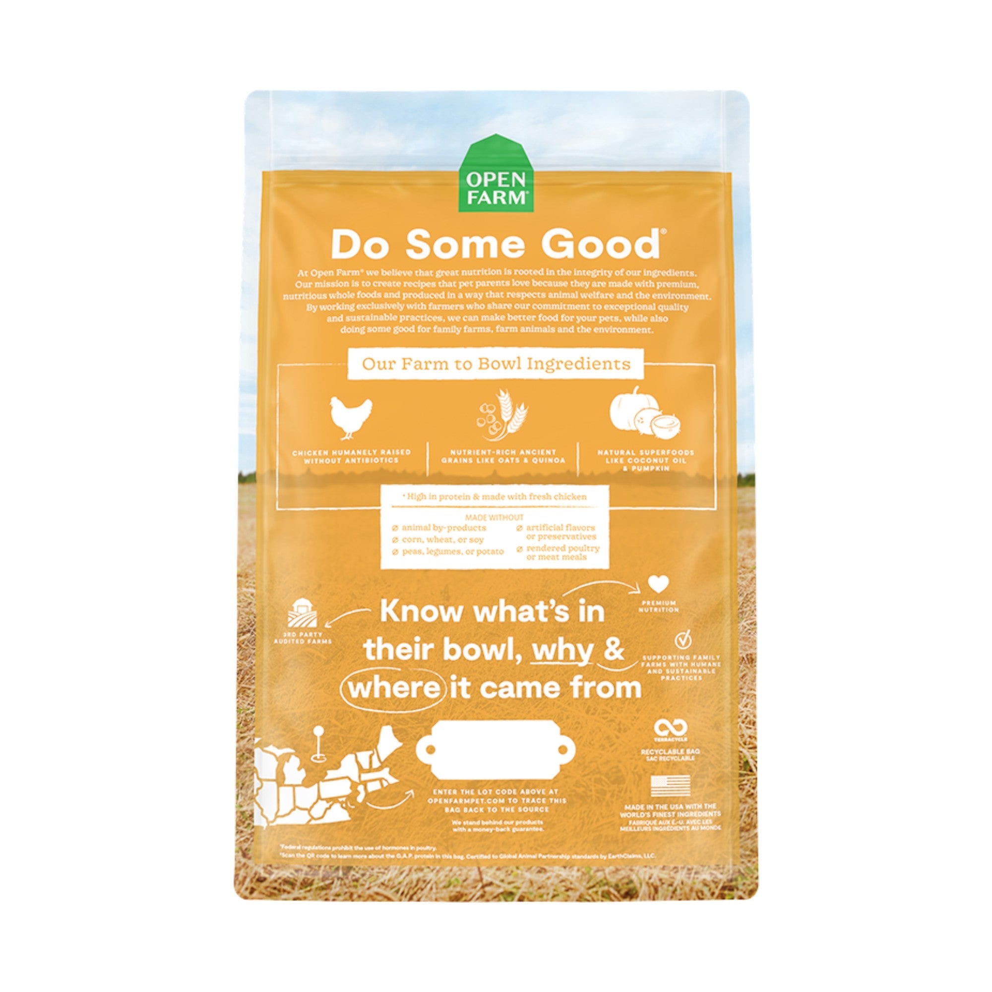 Open Farm Chicken Ancient Grains Dog (4lb)