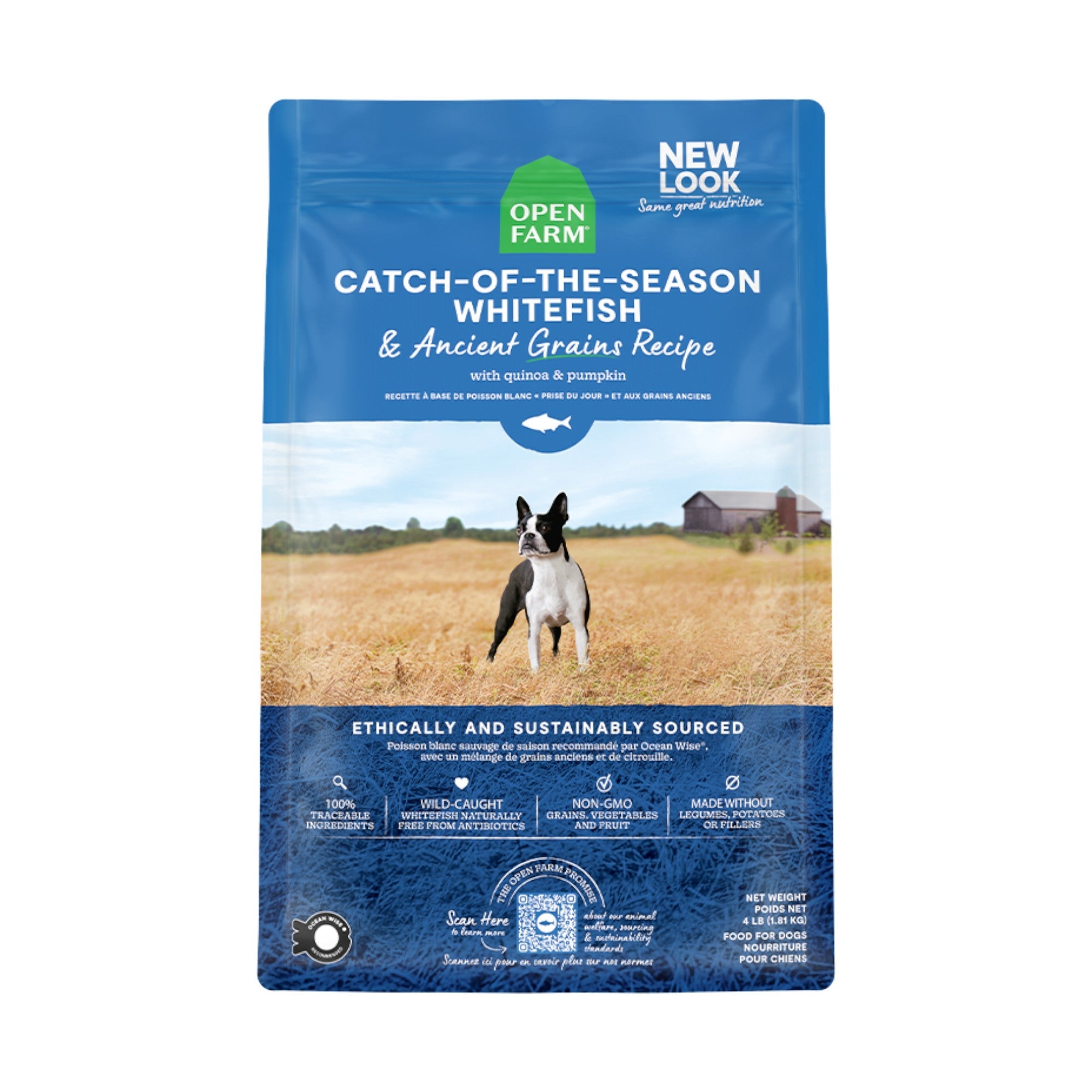 Open Farm Whitefish Ancient Grains (4lb)