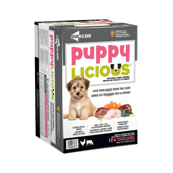 Iron Will Raw Puppylicious Chicken & Beef Dinner (12lb)