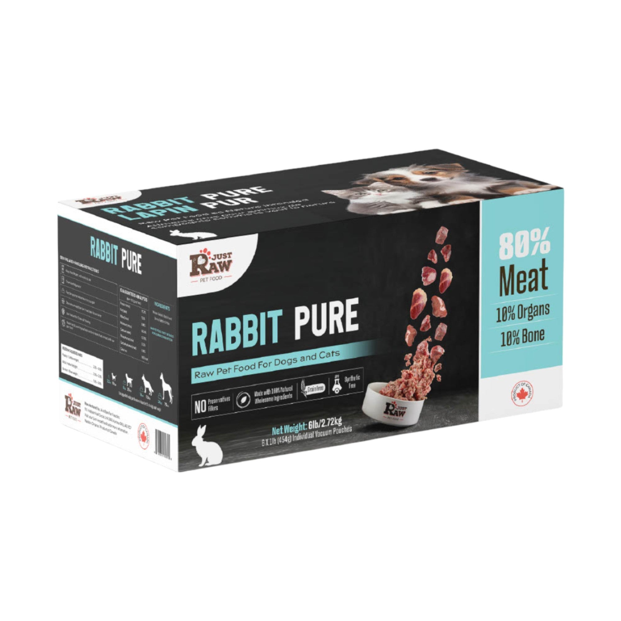 Just Raw Pure Rabbit (6lb)