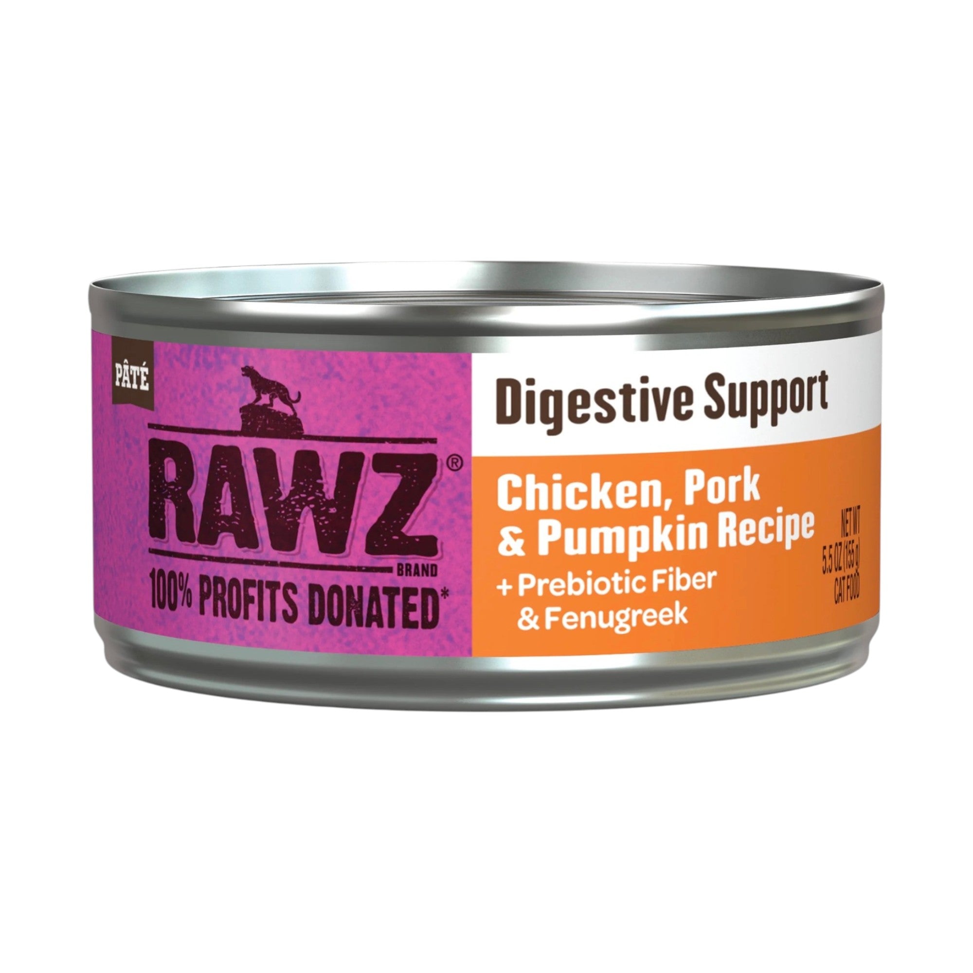 Rawz Digestive Support Chicken, Pork & Pumpkin Cat Can (5.5oz)