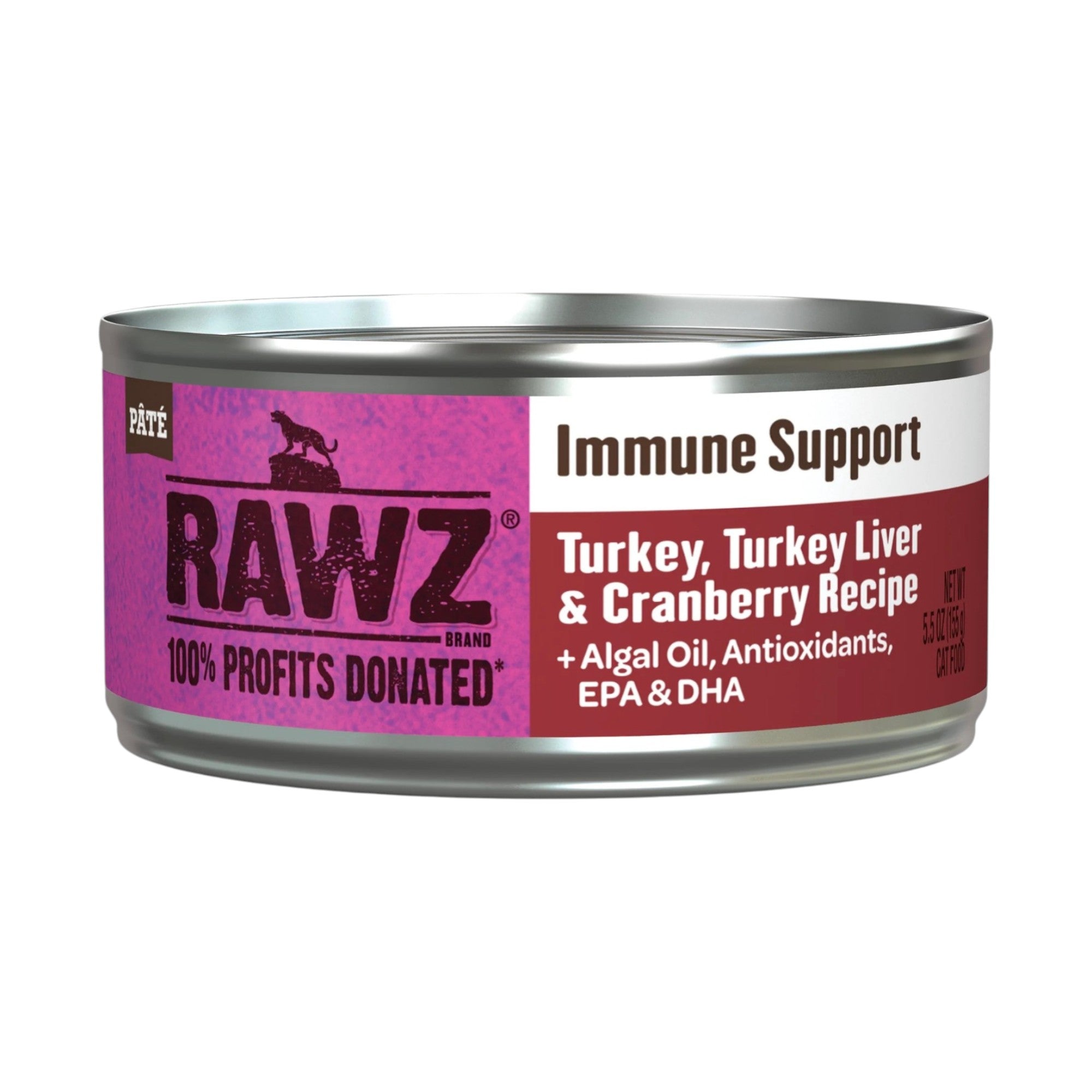 Rawz Immune Support Turkey, Turkey Liver & Cranberry Cat Can (5.5oz)