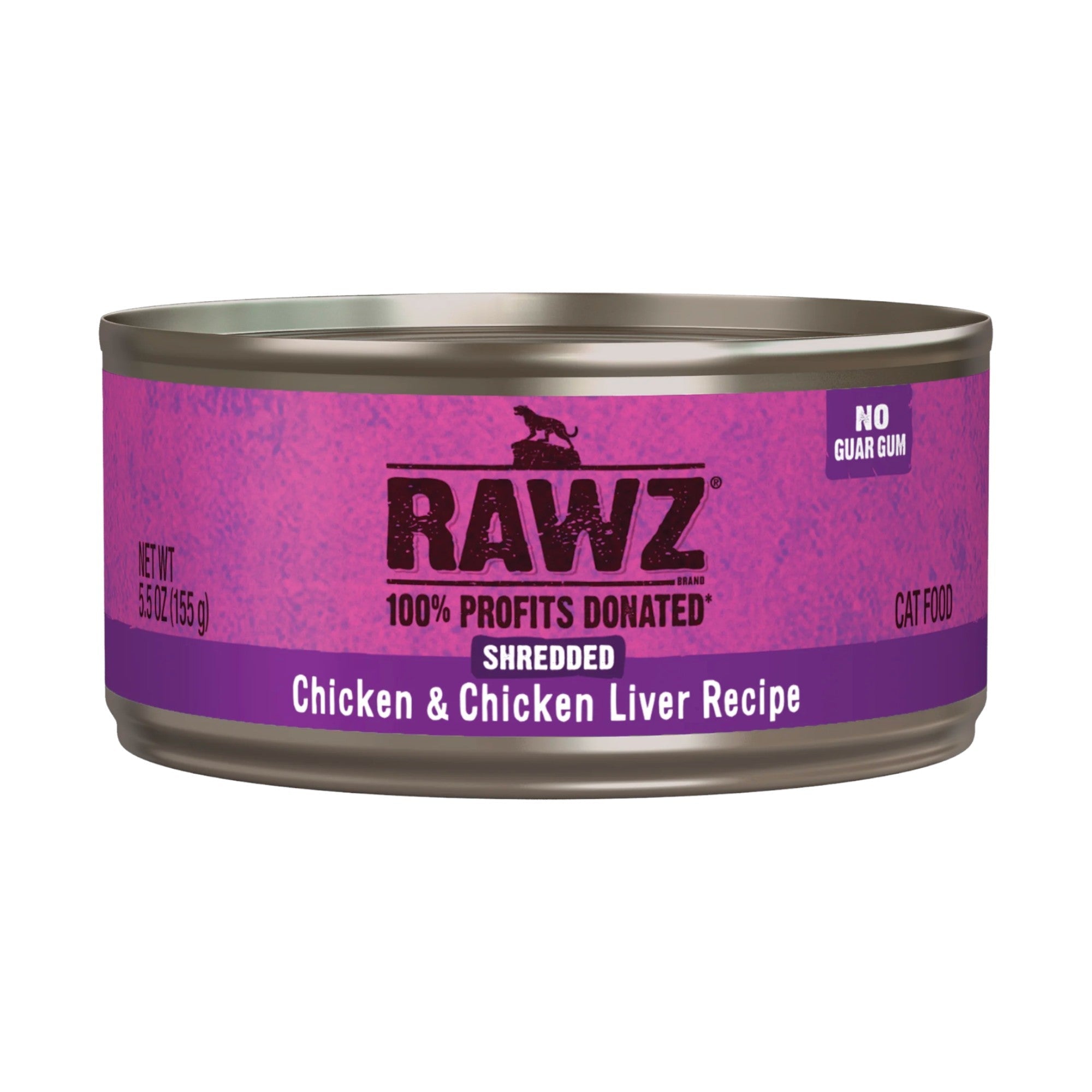Rawz Chicken & Chicken Liver Shredded Cat Can (5.5oz)