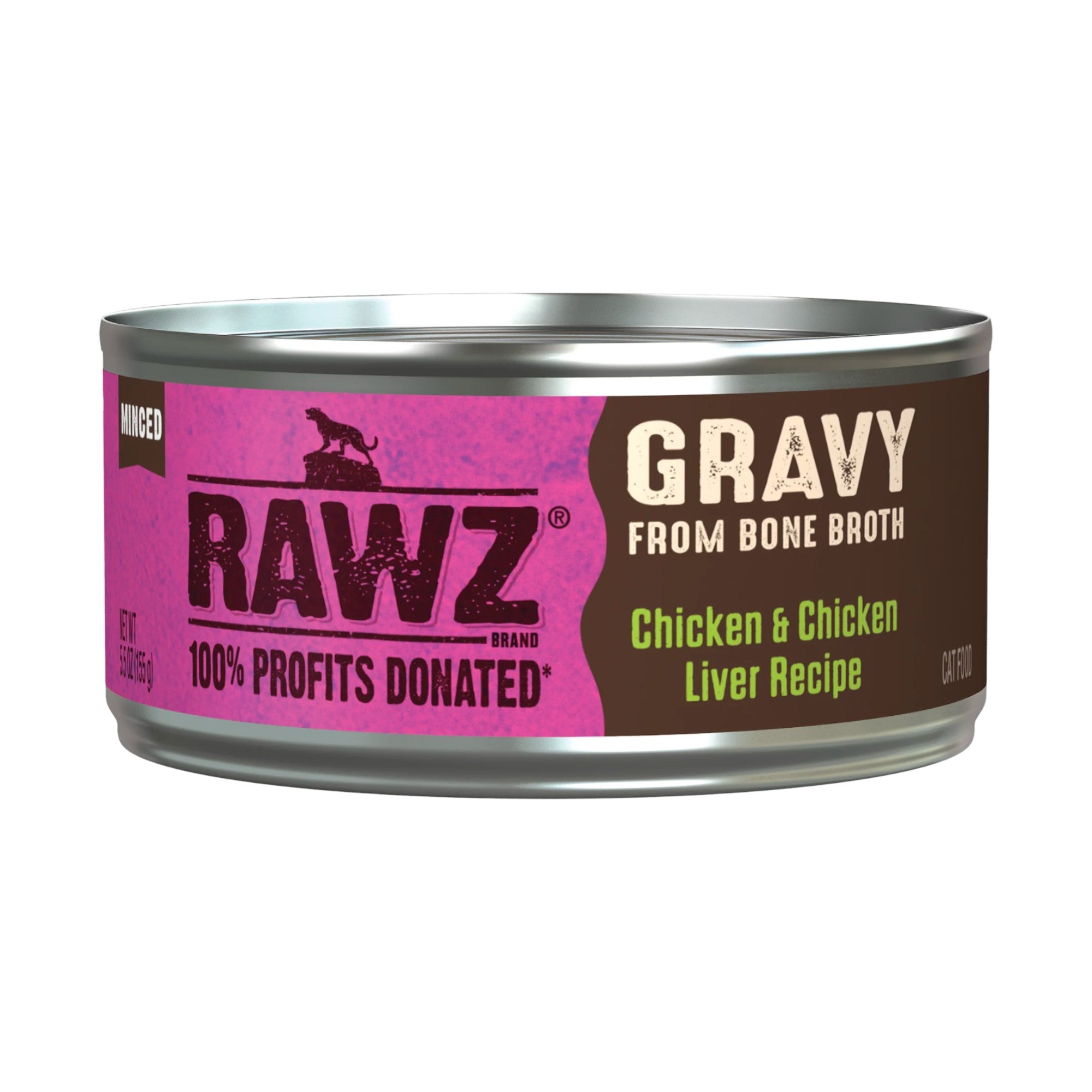 Rawz Gravy Chicken & Chicken Liver Cat Can (5.5oz)