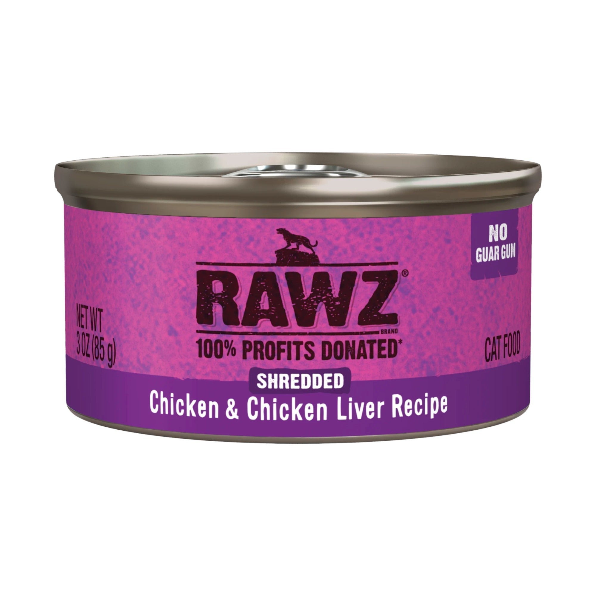 Rawz Shredded Chicken & Chicken Liver Cat Can Recipe (3oz)